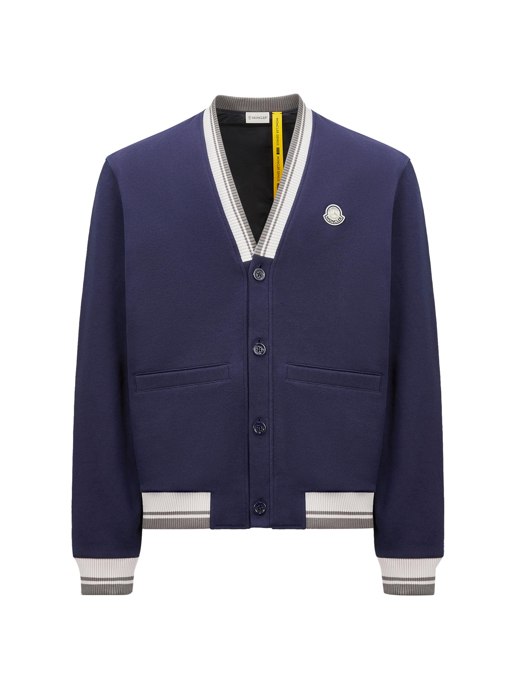 Moncler Genius Men's Moncler x Mercedes-Benz by Nigo Down-Filled Sweatshirt in Cotton - Navy Blue