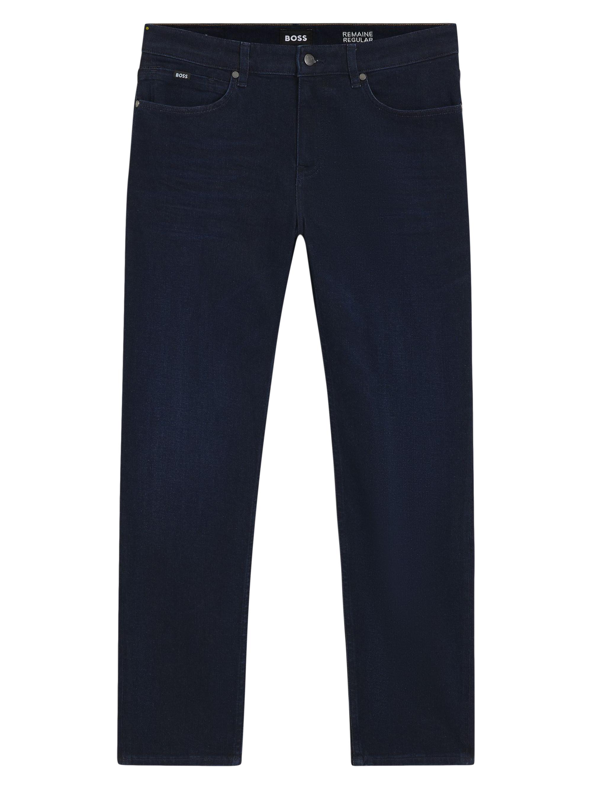 BOSS Men's Maine Regular-Fit Jeans in Super-Soft Denim - Blue