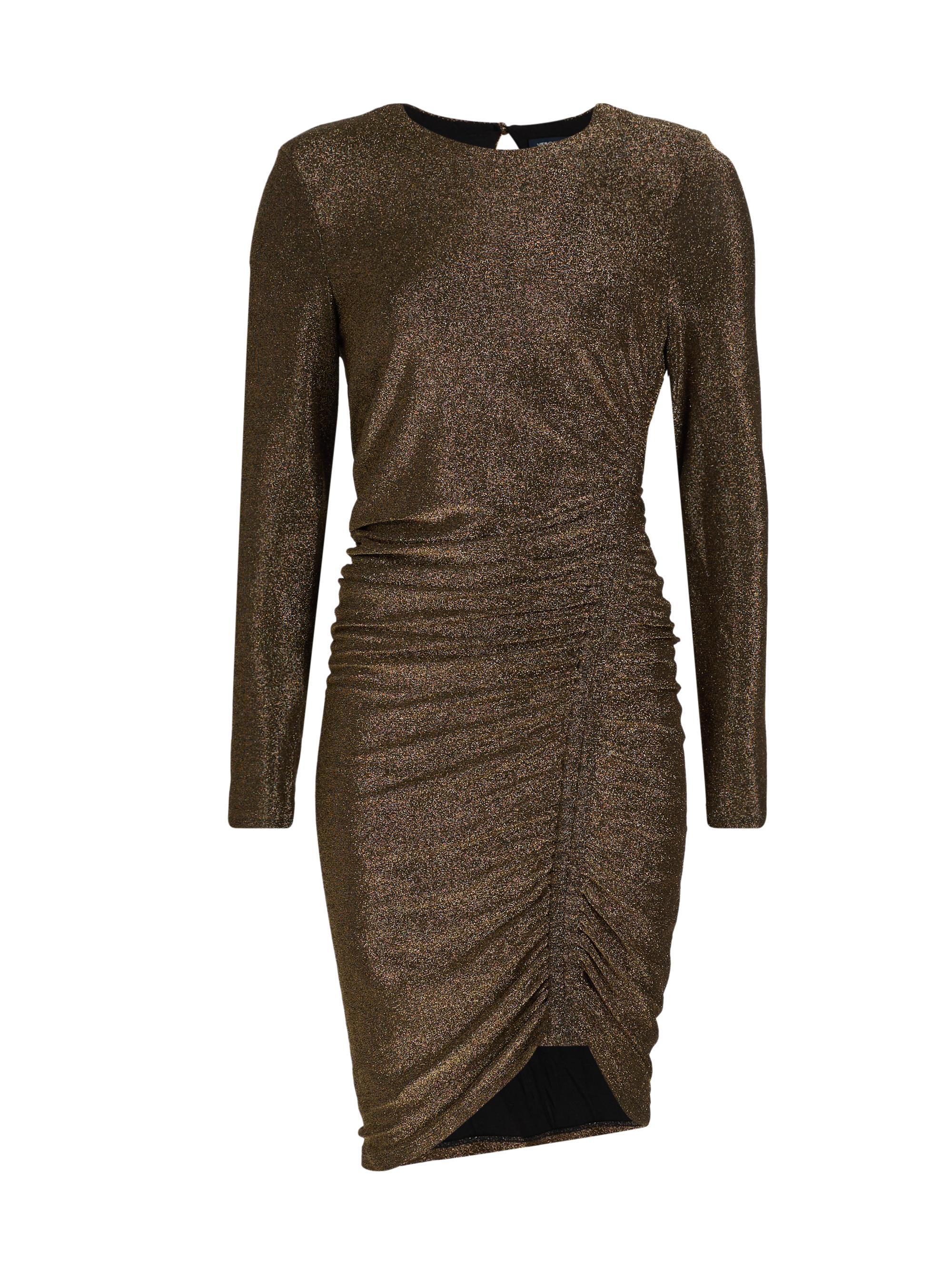 Veronica Beard Women's Cyrus Stretch Metallic Minidress - Gold