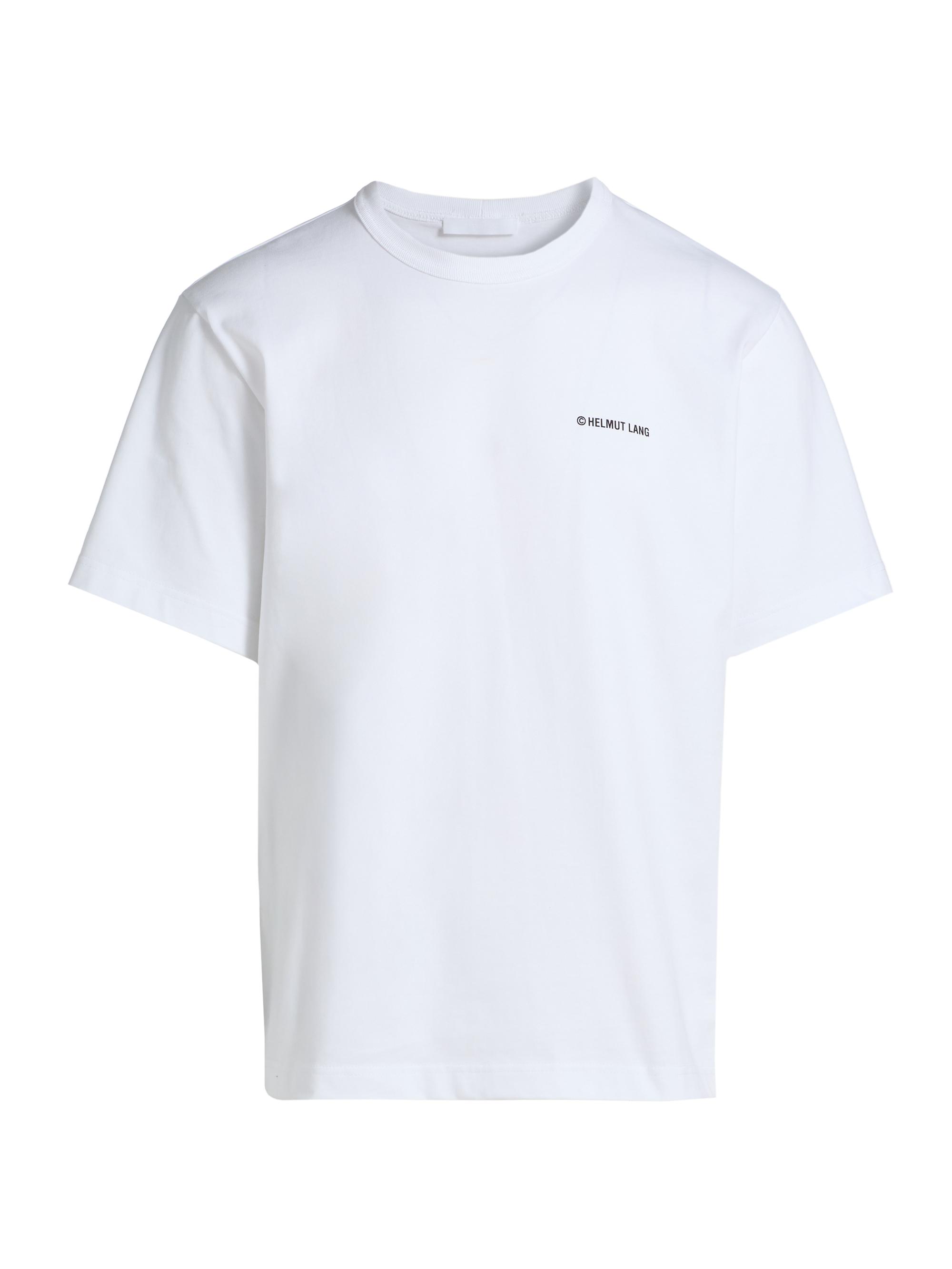 Helmut Lang Men's Plastic Logo T-Shirt - White