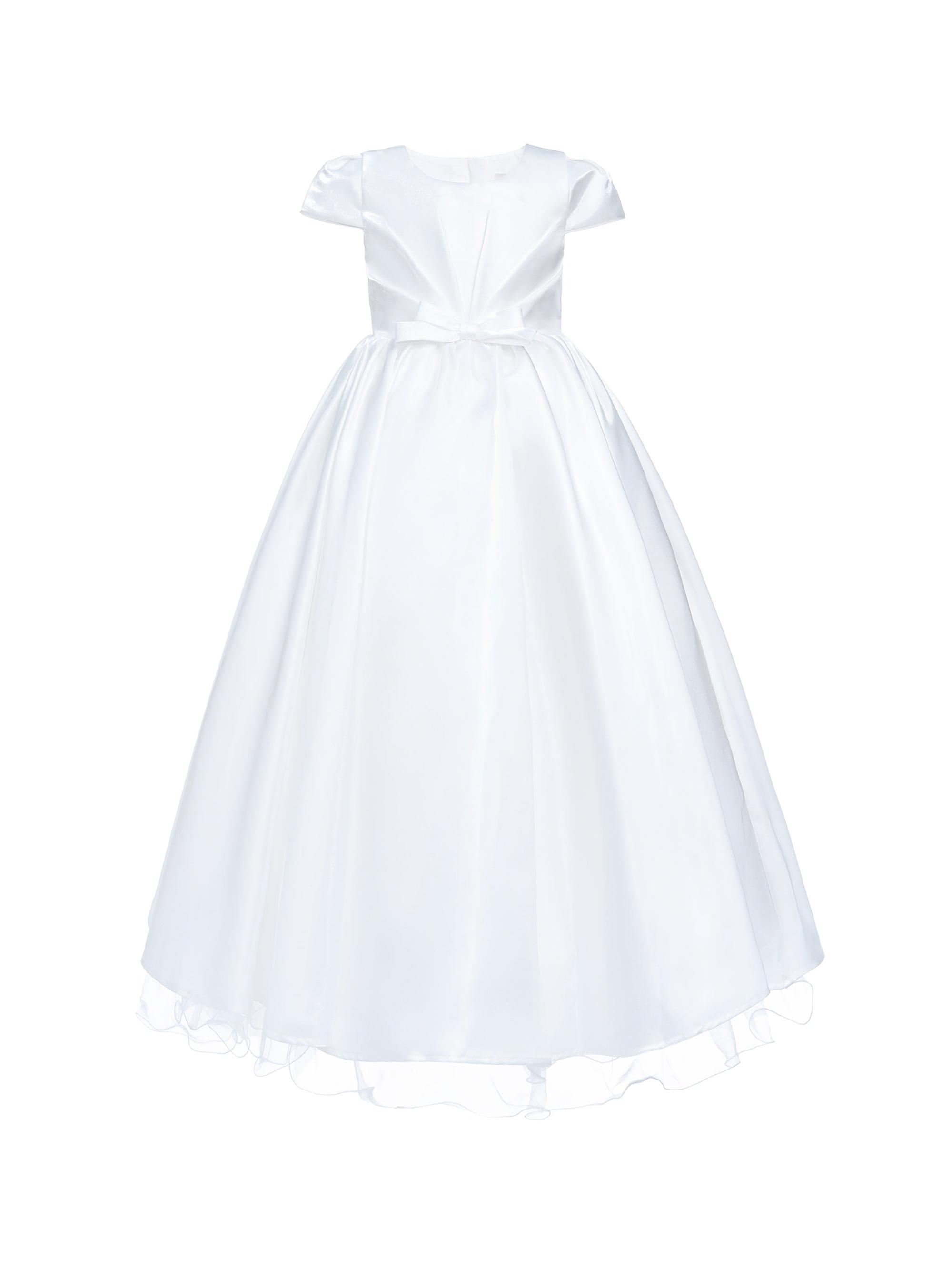 Tulleen Little Girl's & Girl's Brea Dress - White