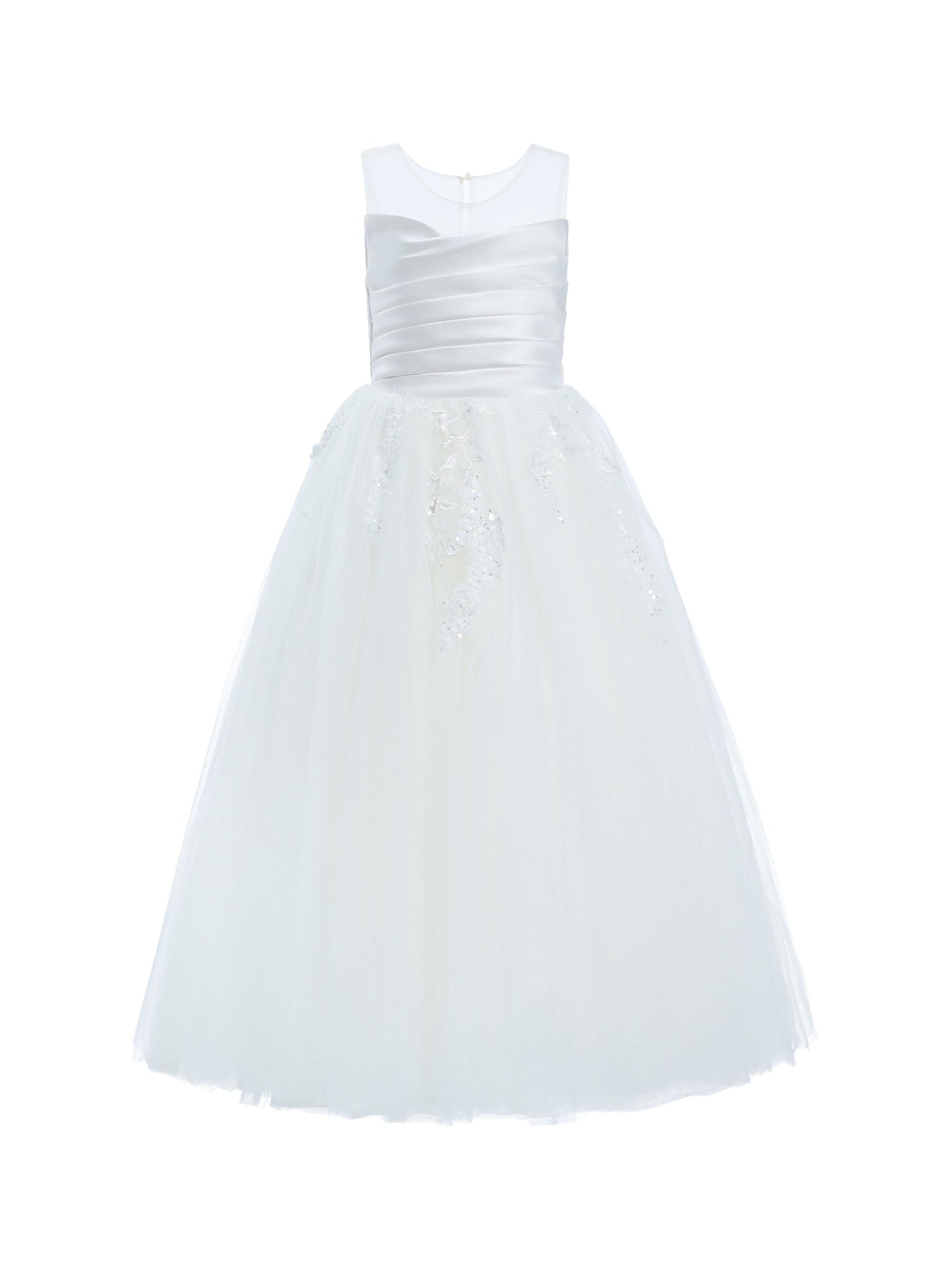 Tulleen Little Girl's & Girl's Vivian Dress - White