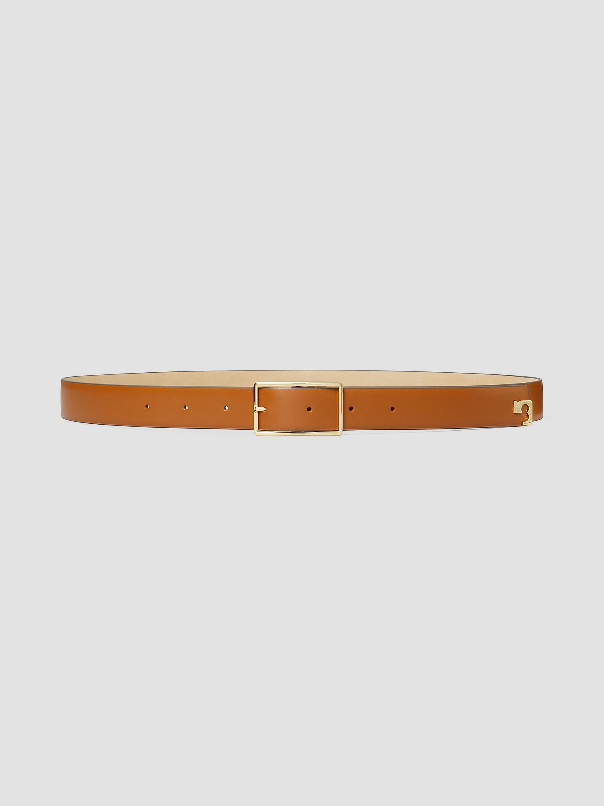 Isabel Marant Zap Studded Leather Belt Brown Gold Minimalist Luxury Designer 85 Isabel Marant Zap Studded Leather Belt | Saks Fifth Avenue main image 3