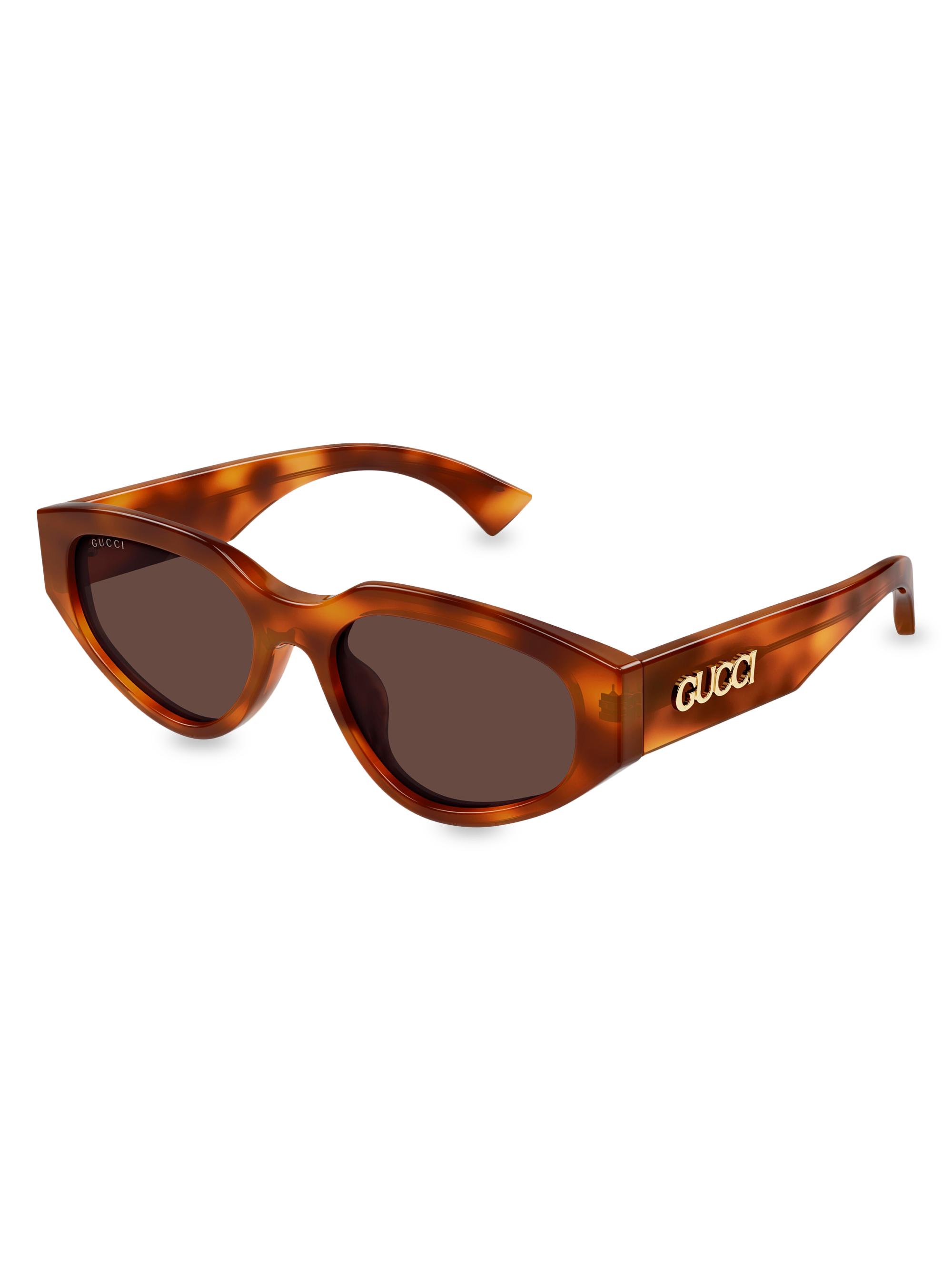Gucci Women's  Miami 55MM Cat-Eye Sunglasses - Havana Brown