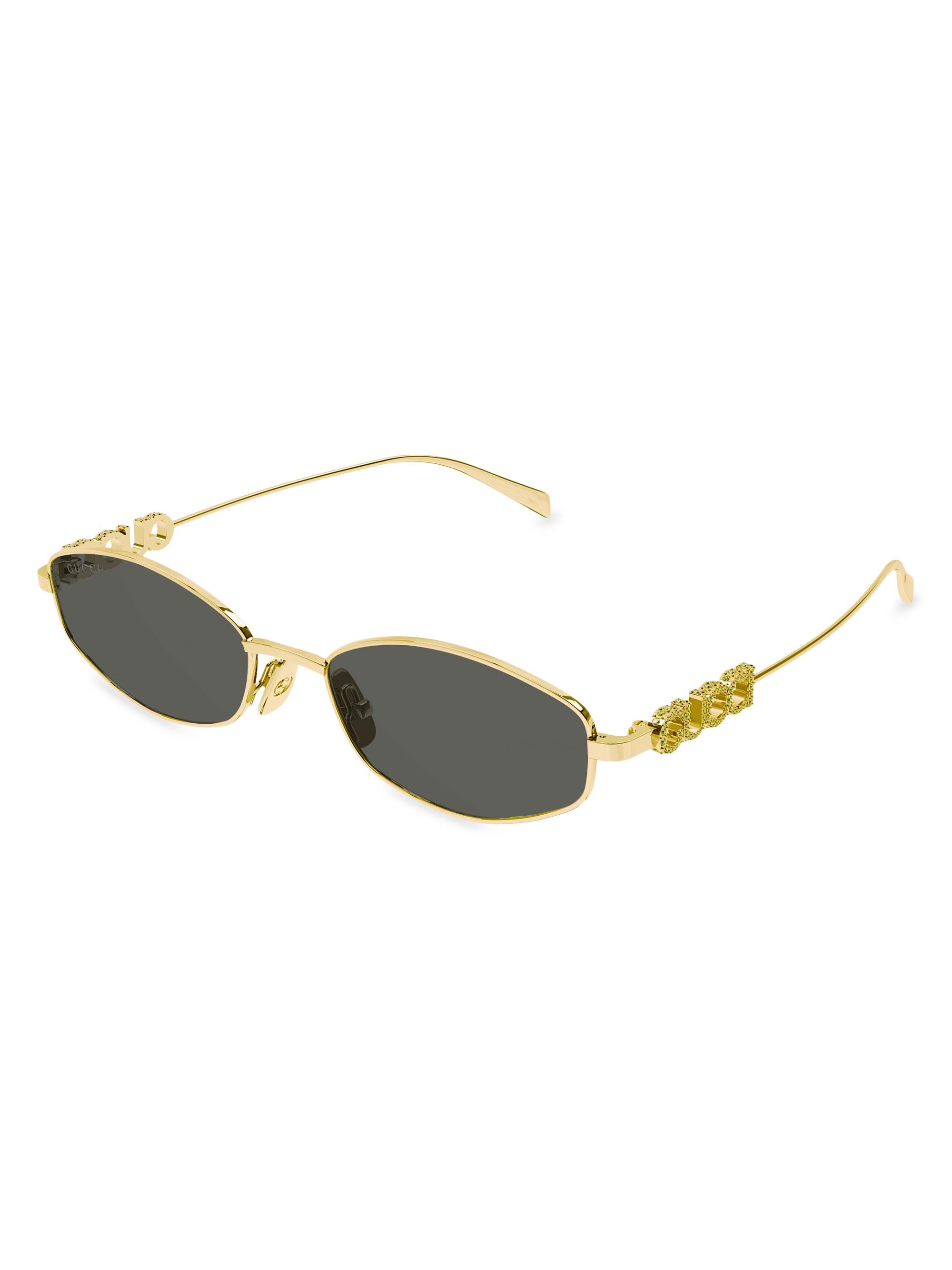 Gucci Gucci Block 55MM Logo Oval Sunglasses | Saks Fifth Avenue