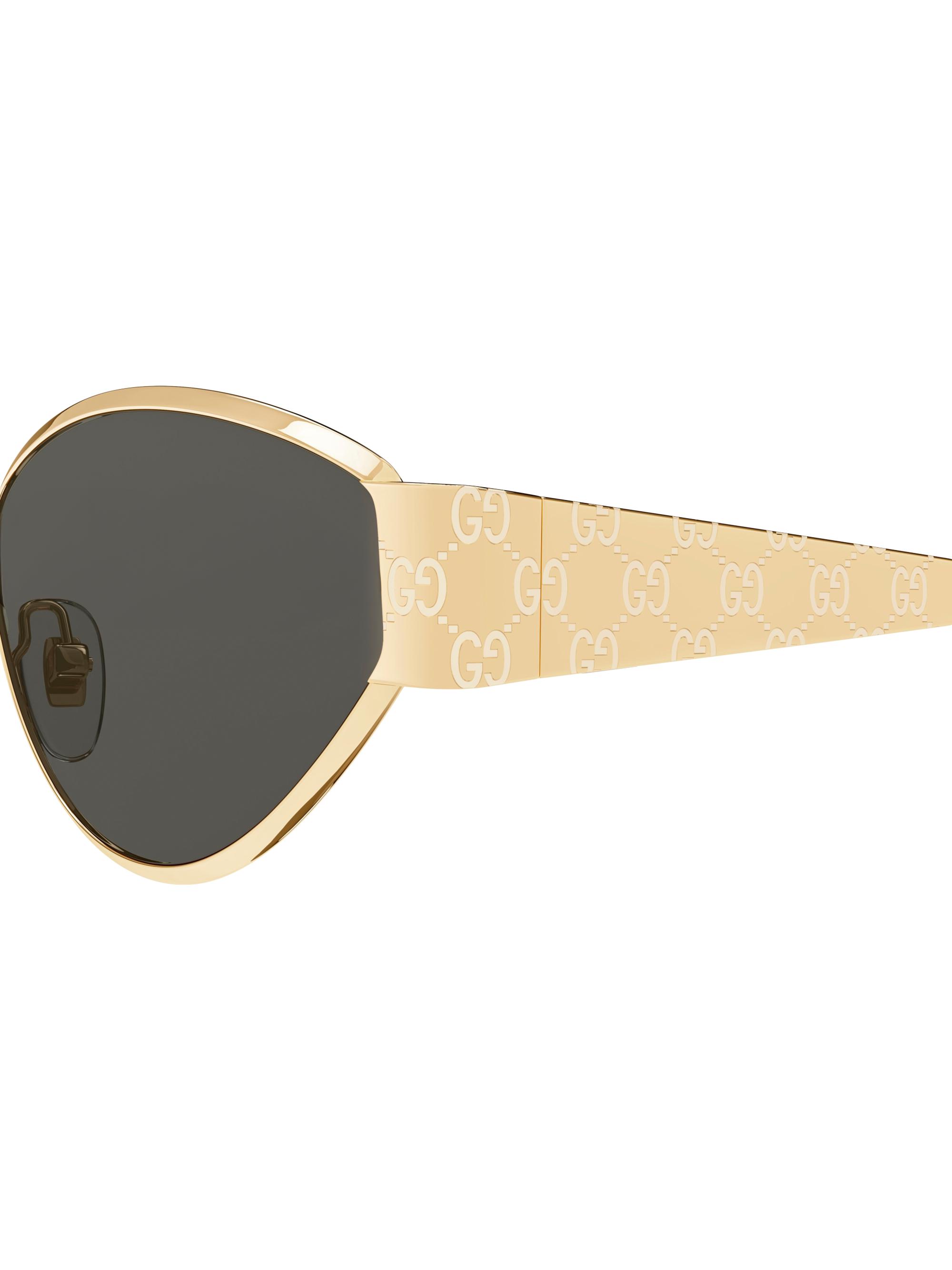 Gucci Guccissima Metal 55MM Geometric Sunglasses | Saks Fifth Avenue