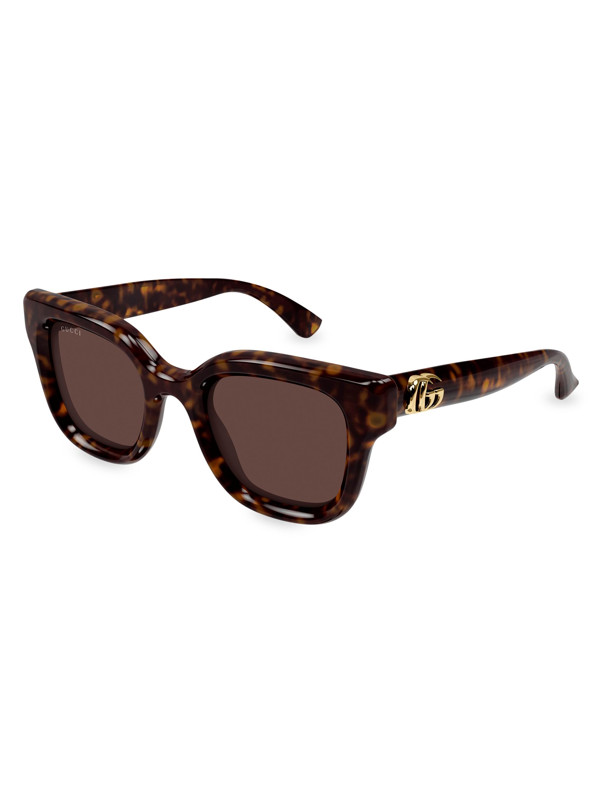 Gucci Women's GG Bag 49MM Round Sunglasses - Havana Brown