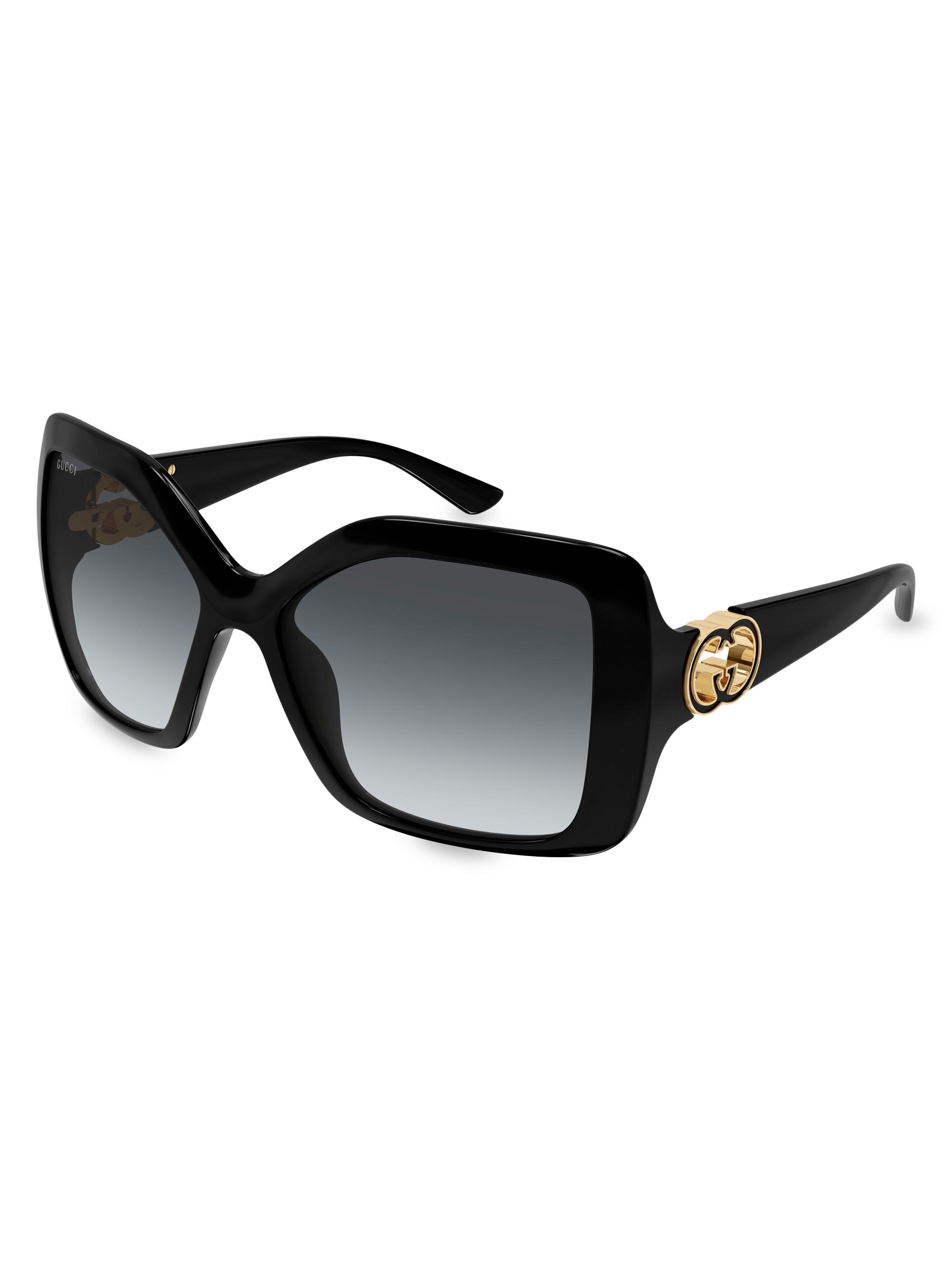 Gucci La Piscine 54MM Squared Injection Sunglasses | Saks Fifth Avenue