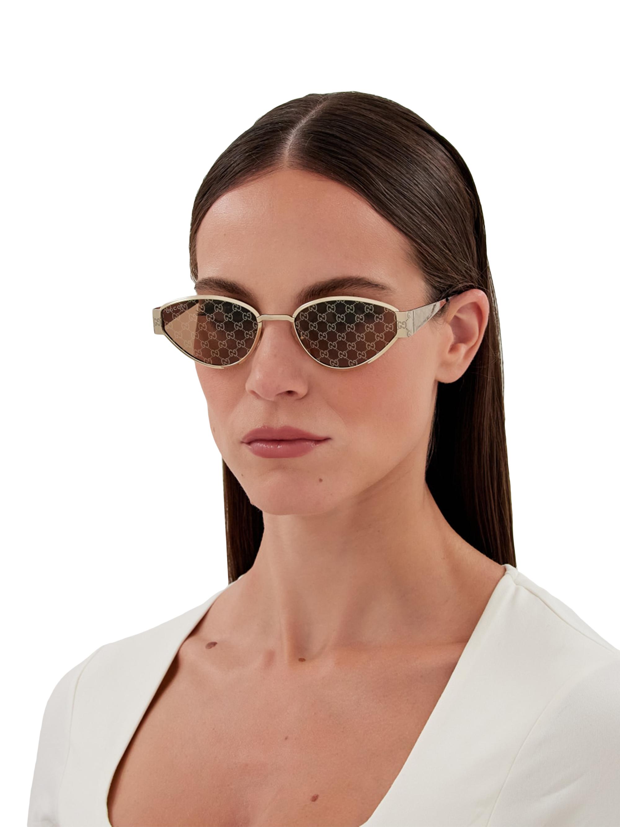 Gucci Guccissima 55MM Geometric Sunglasses | Saks Fifth Avenue