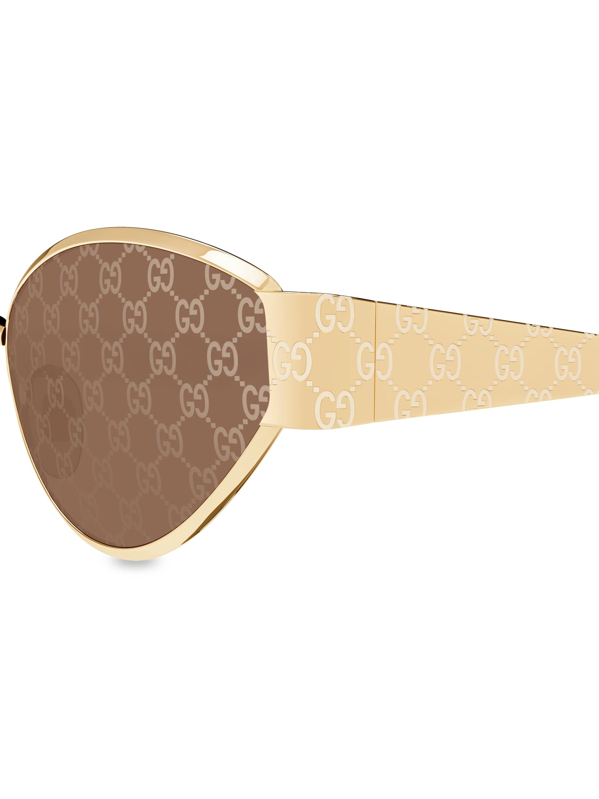 Gucci Guccissima 55MM Geometric Sunglasses | Saks Fifth Avenue