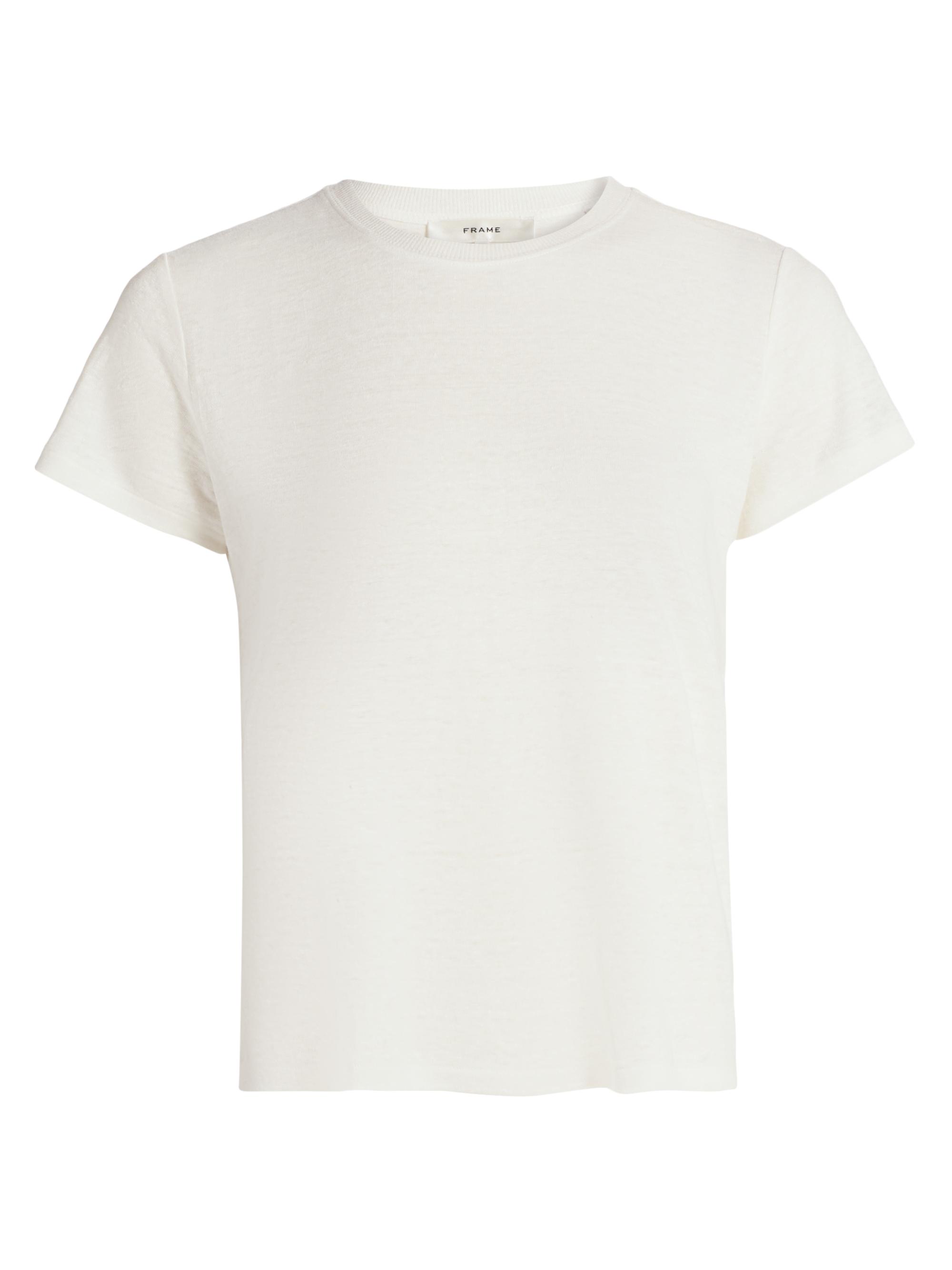 Frame Women's The Linen Baby T-Shirt - White