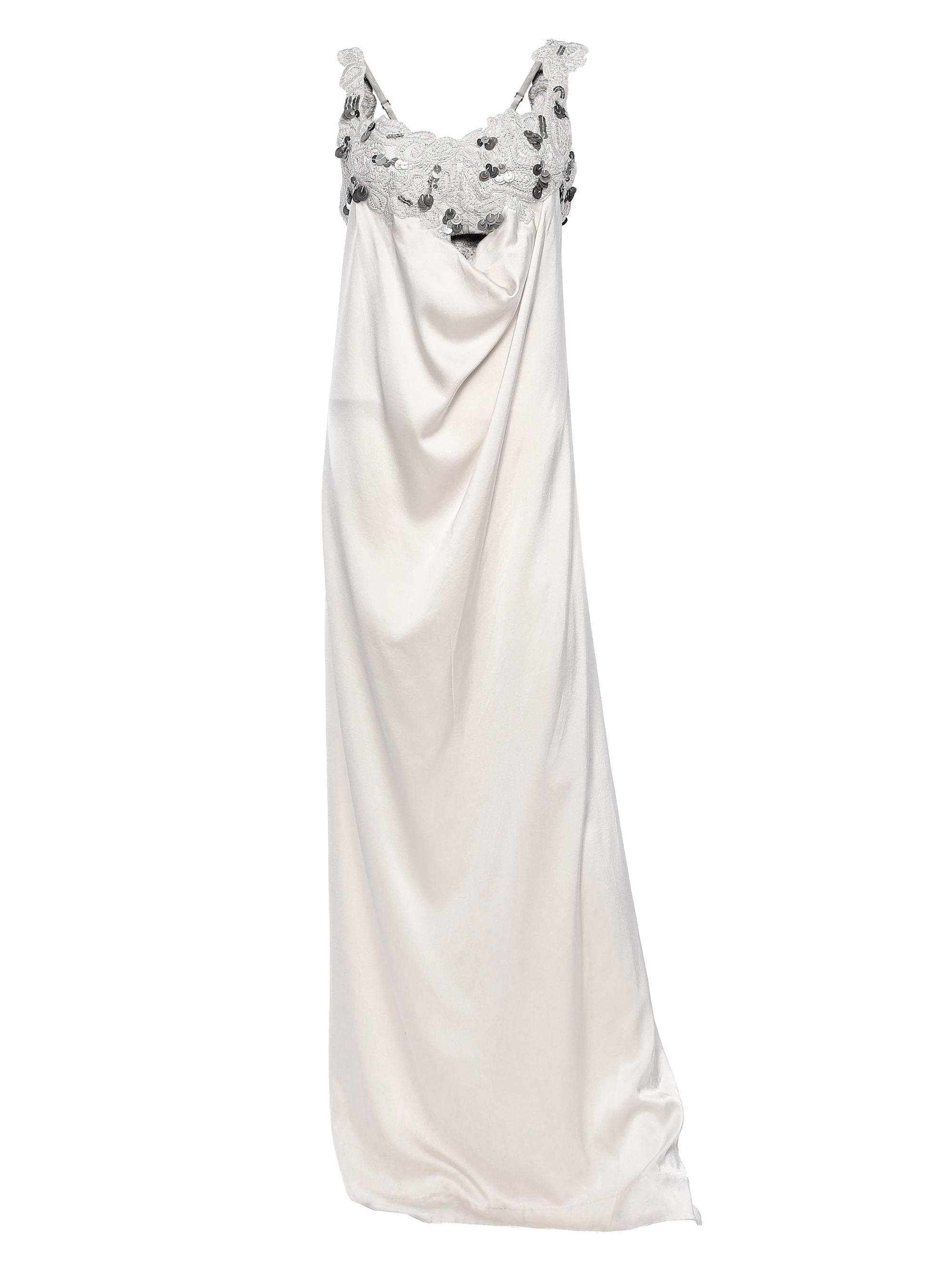 AKOK Anamika Khanna Women's Embellished Embroidered Silk Maxi Dress - Beige