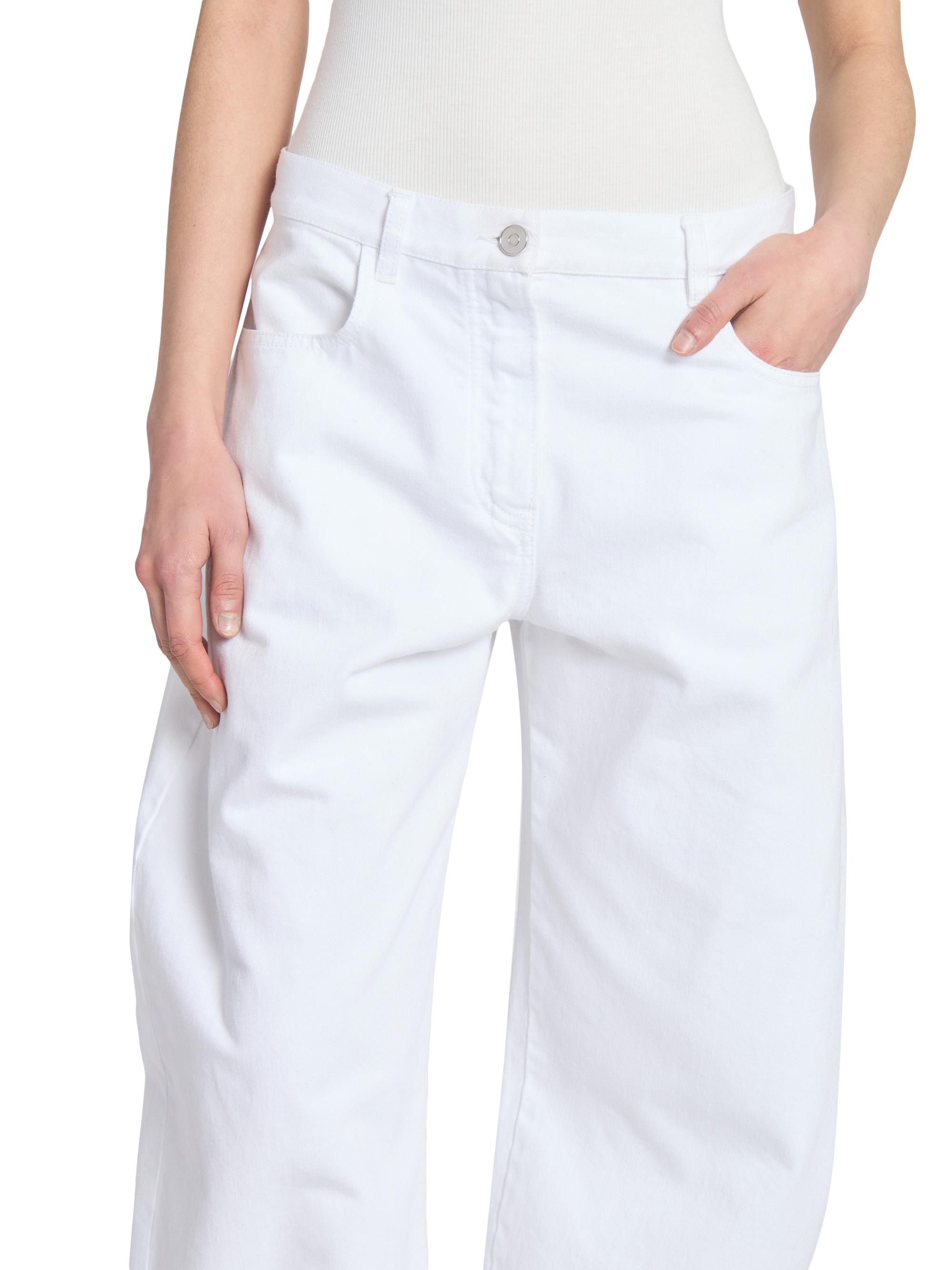 Alaïa Barrel Mid-Rise Jeans | Saks Fifth Avenue
