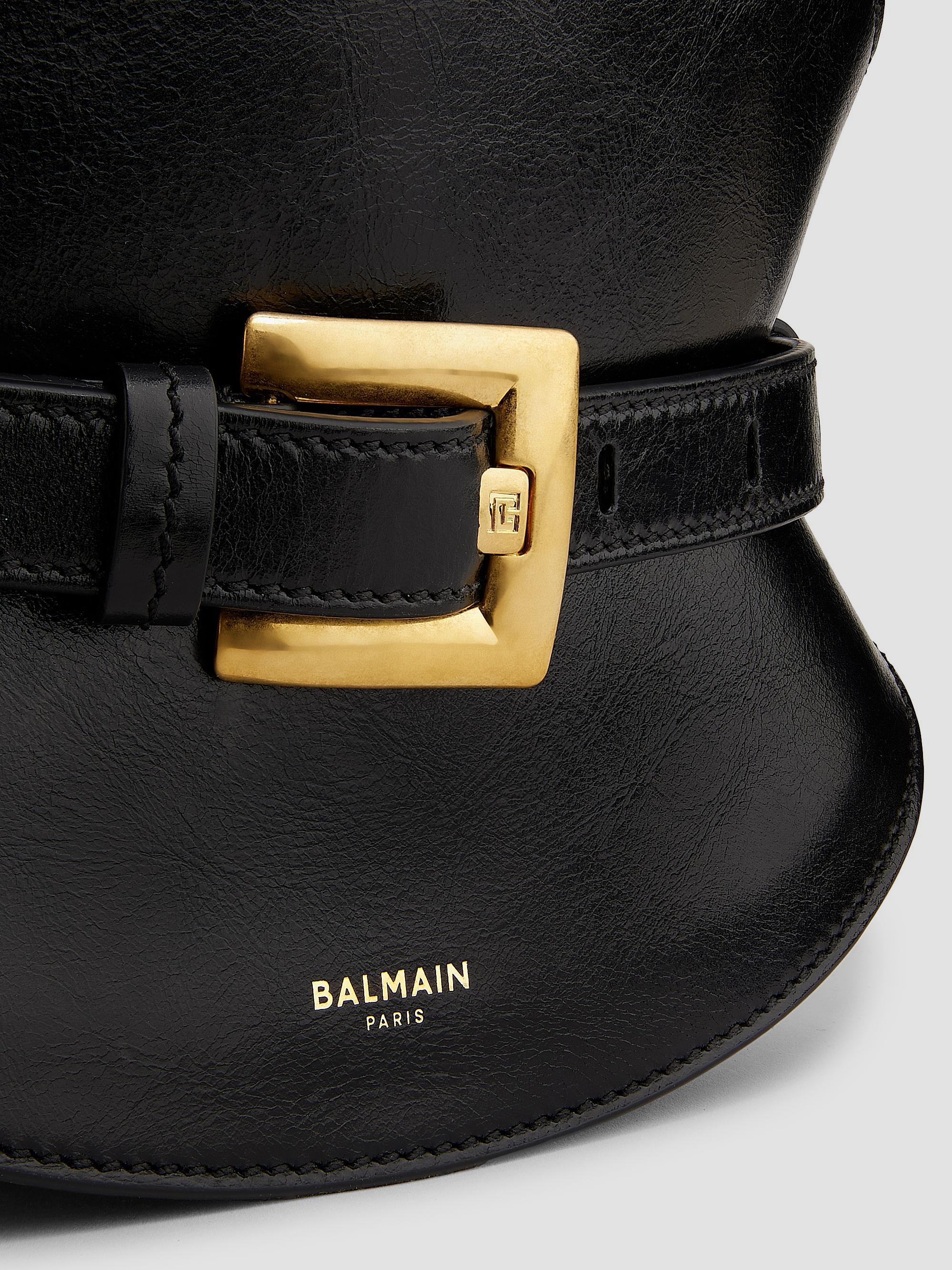 Balmain Mini Shuffle Leather Top Handle Bag | Saks Fifth Avenue