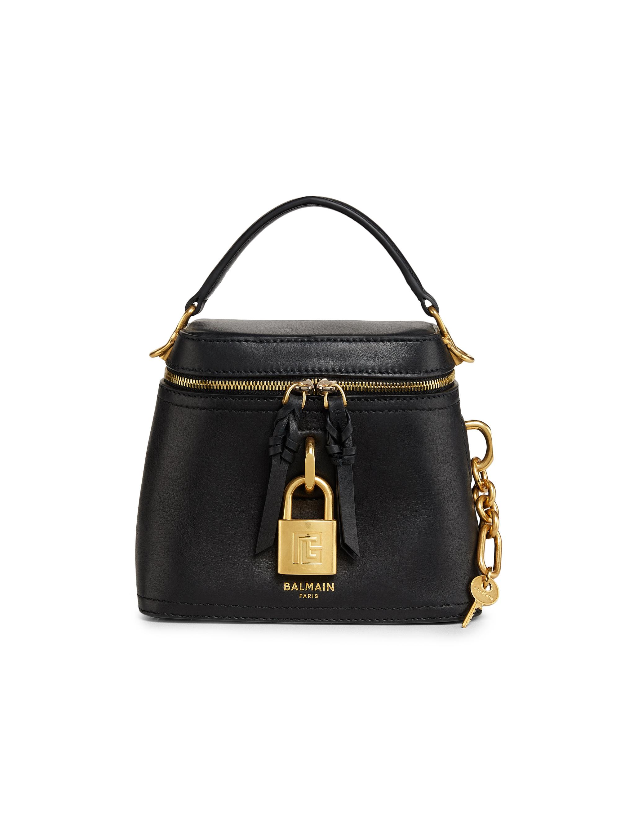 Balmain Women's Pulse Leather Vanity Bag - Noir