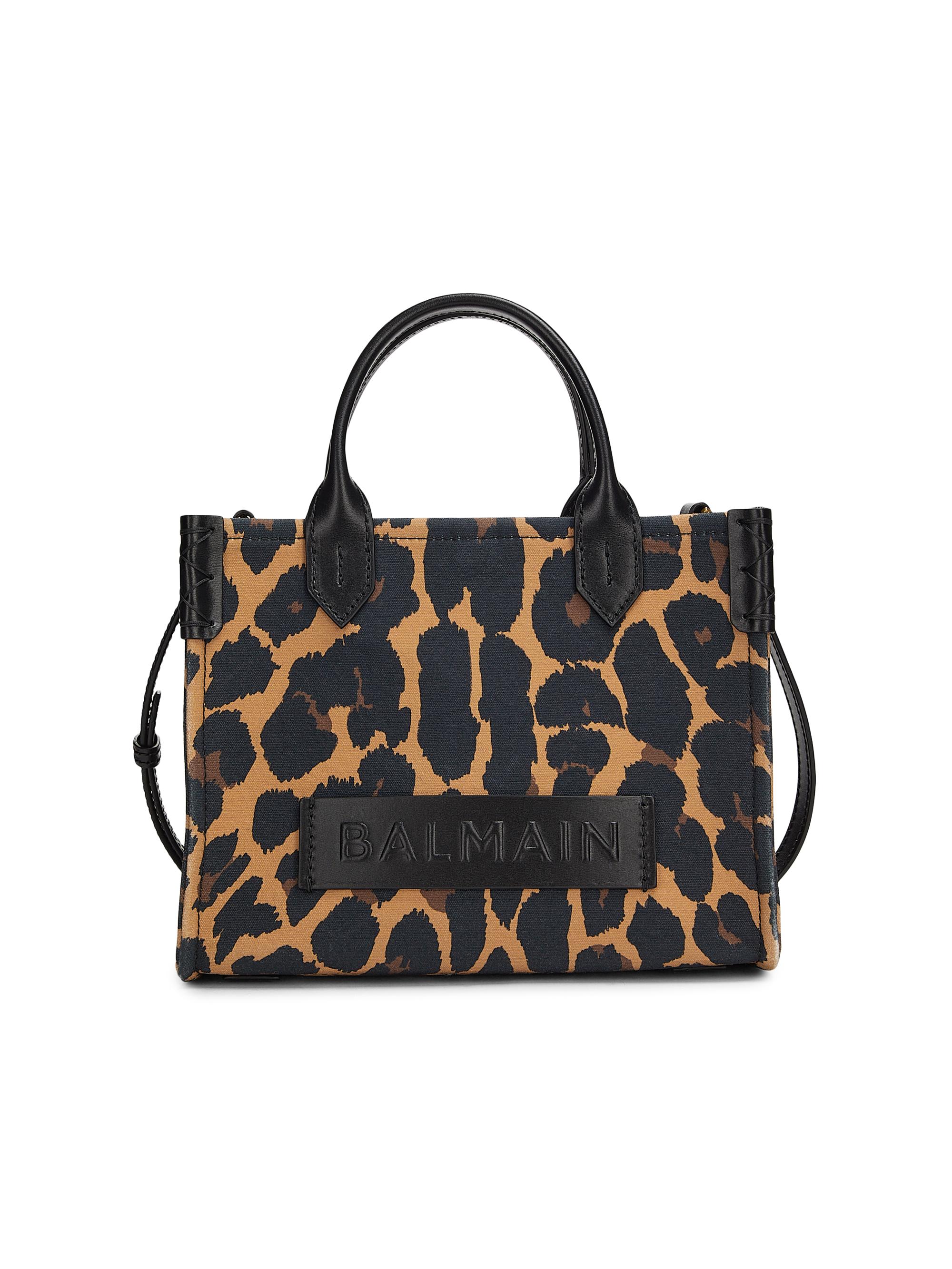 Balmain Women's  B-Army Leopard Printed Shopper Tote Bag - Noir Multi