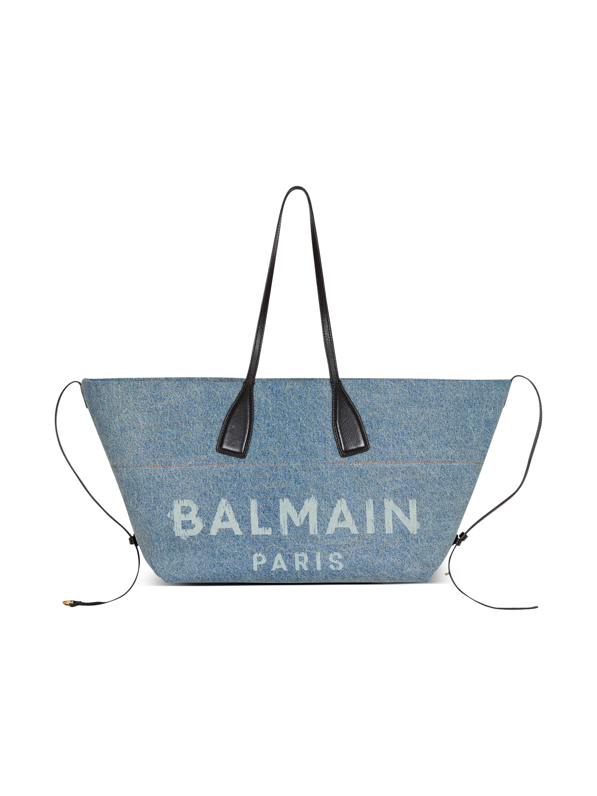 Balmain Track Denim Tote Bag | Saks Fifth Avenue