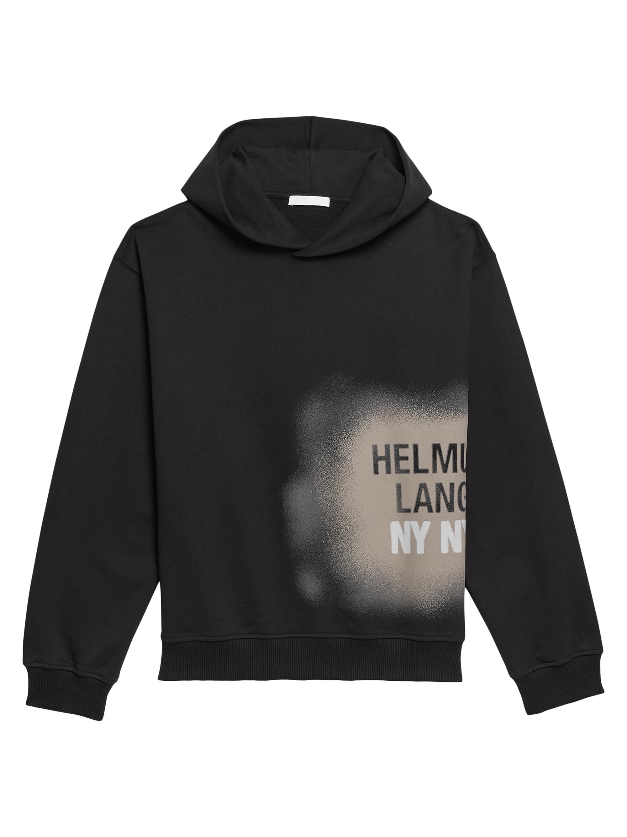 Helmut Lang Spray Relaxed Fit Cotton Hoodie | Saks Fifth Avenue
