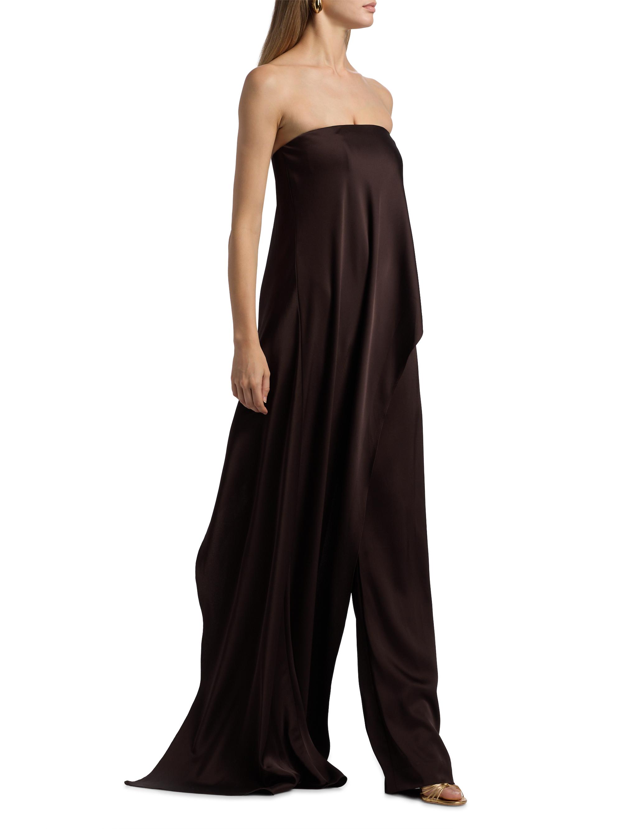 Halston Sonia Crepe Strapless Jumpsuit | Saks Fifth Avenue