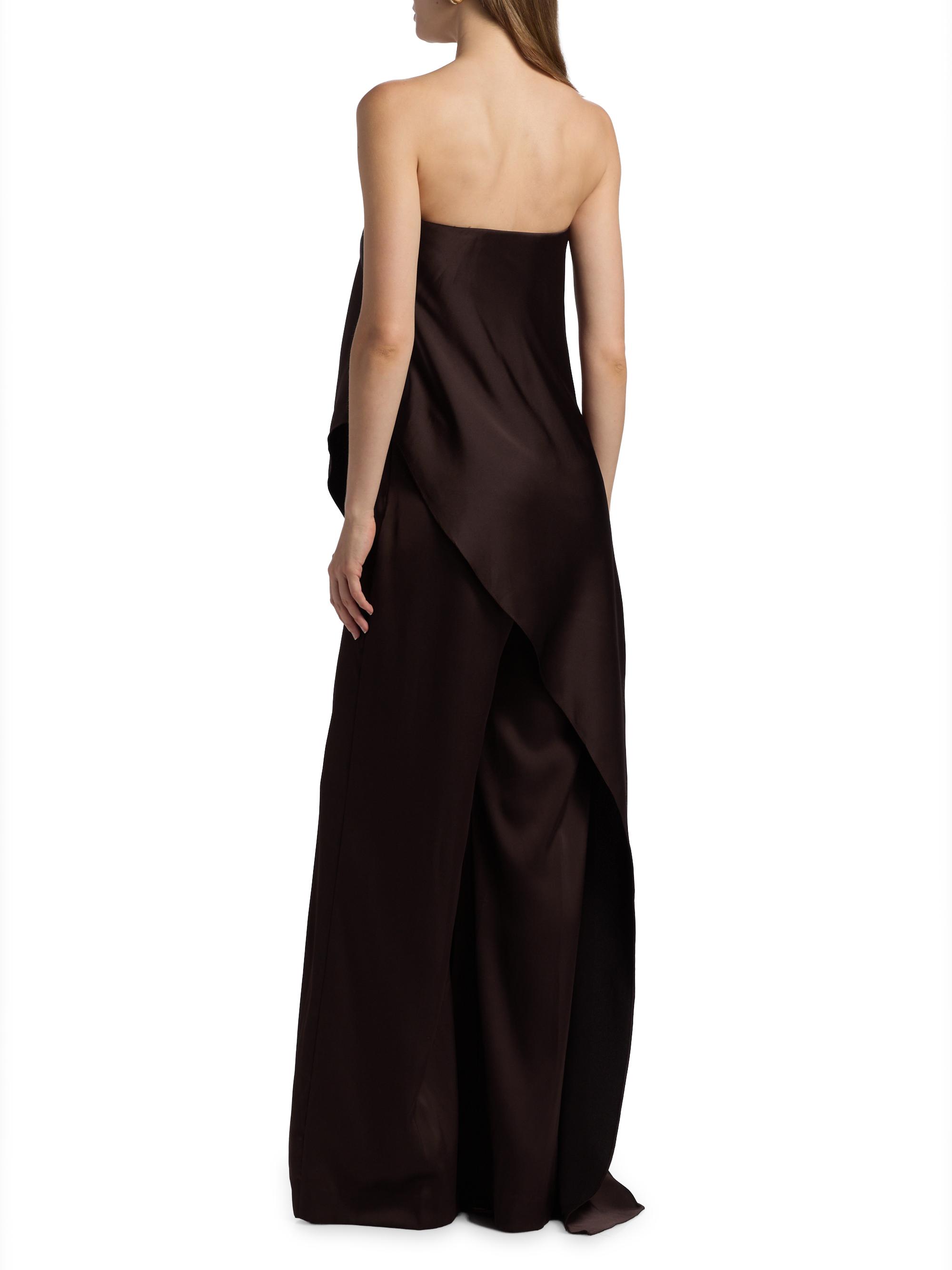 Halston Sonia Crepe Strapless Jumpsuit | Saks Fifth Avenue