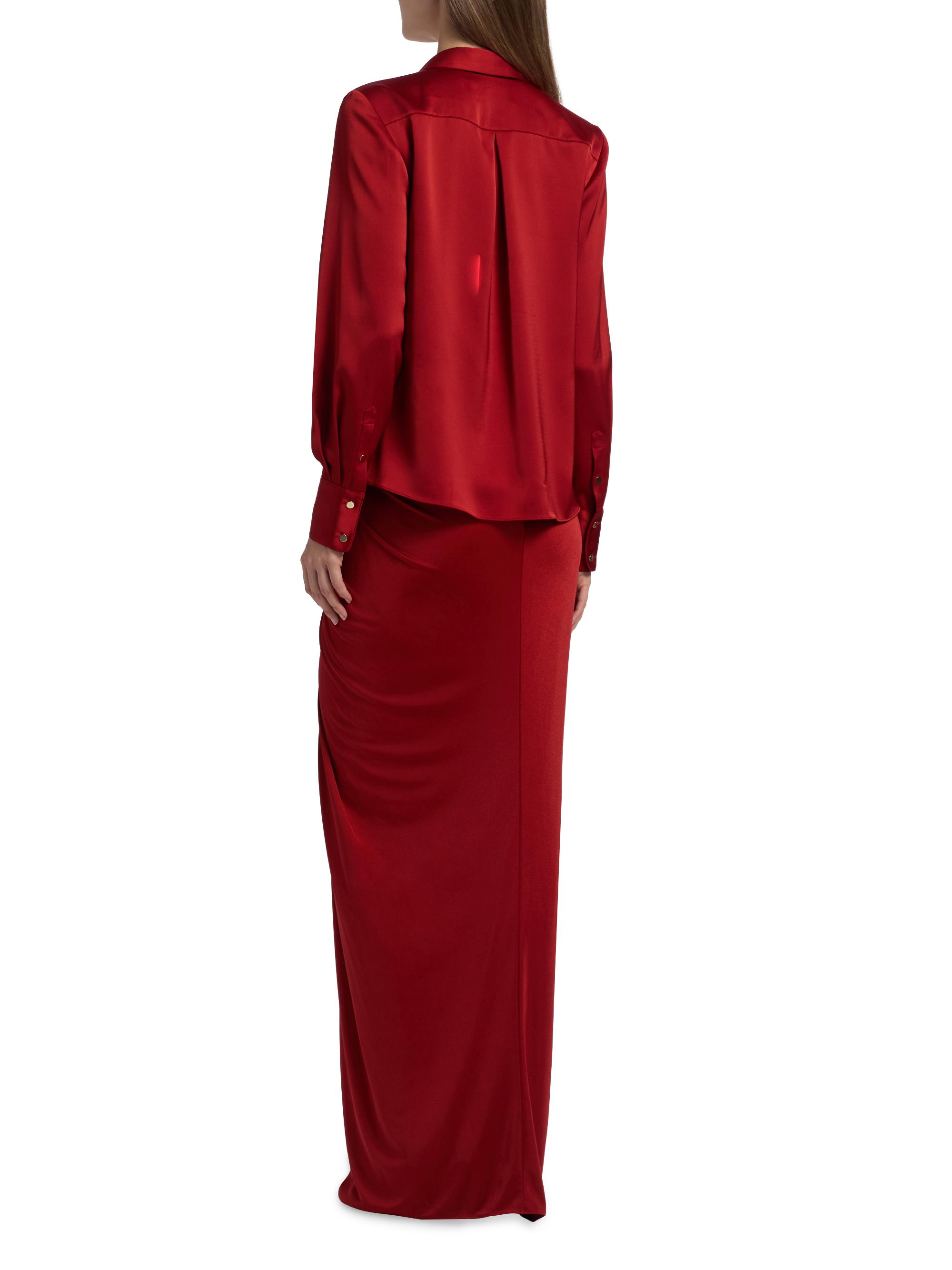 Halston Katrine Mix Media Draped Gown | Saks Fifth Avenue