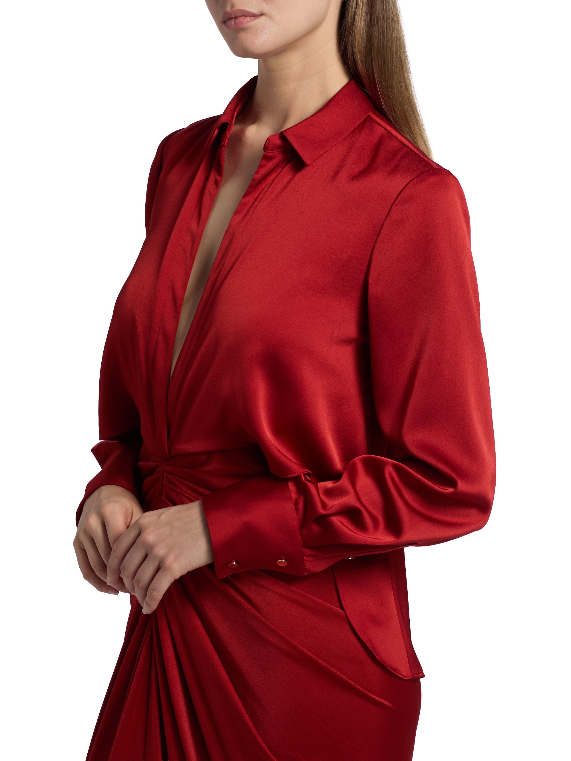 Halston Katrine Mix Media Draped Gown | Saks Fifth Avenue