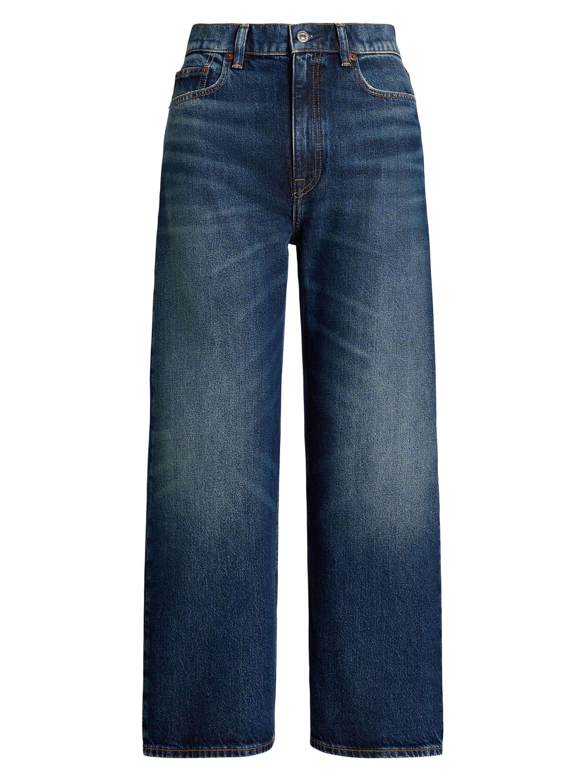 Polo Ralph Lauren Stretch Cotton Wide-Leg Jeans | Saks Fifth