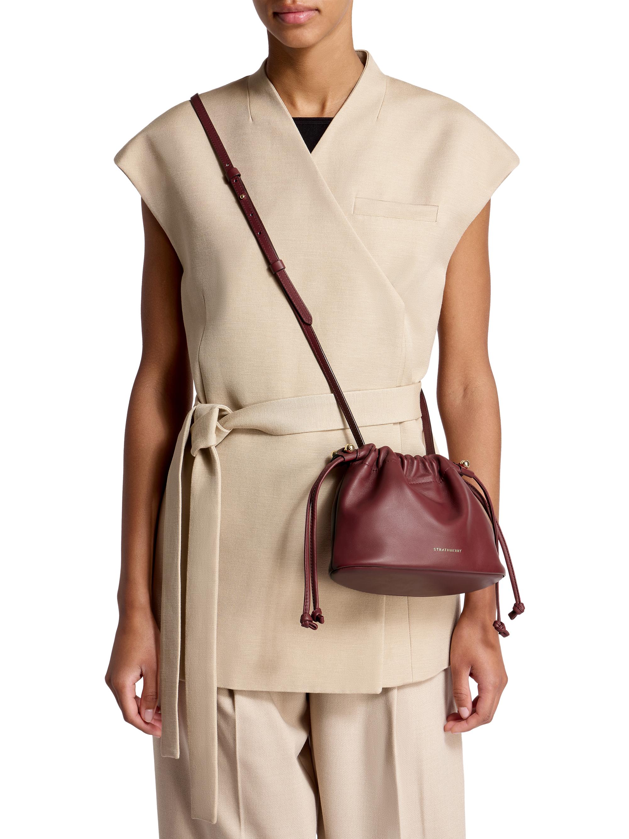 Strathberry Charlotte Midi Soft Leather Crossbody Bag | Saks Fifth