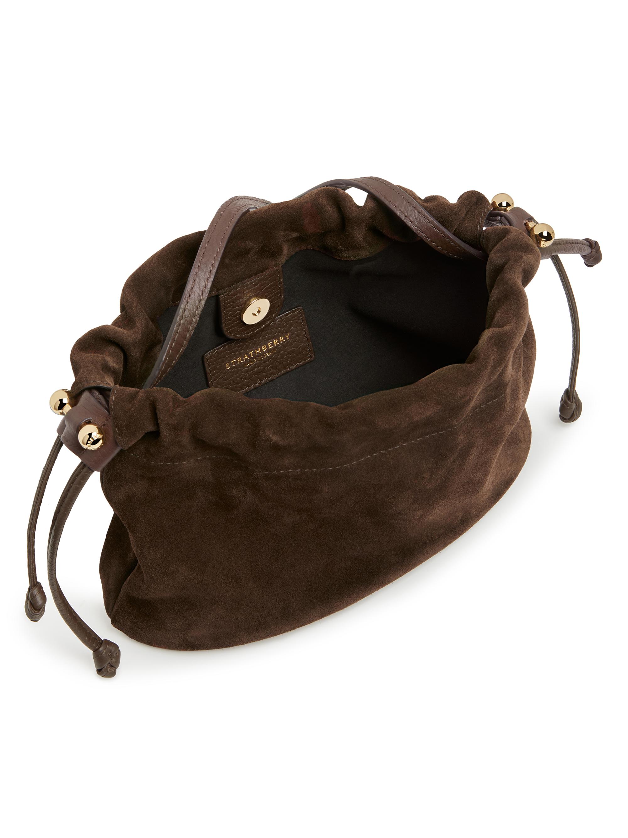 Strathberry Charlotte Midi Suede Crossbody Bag | Saks Fifth Avenue