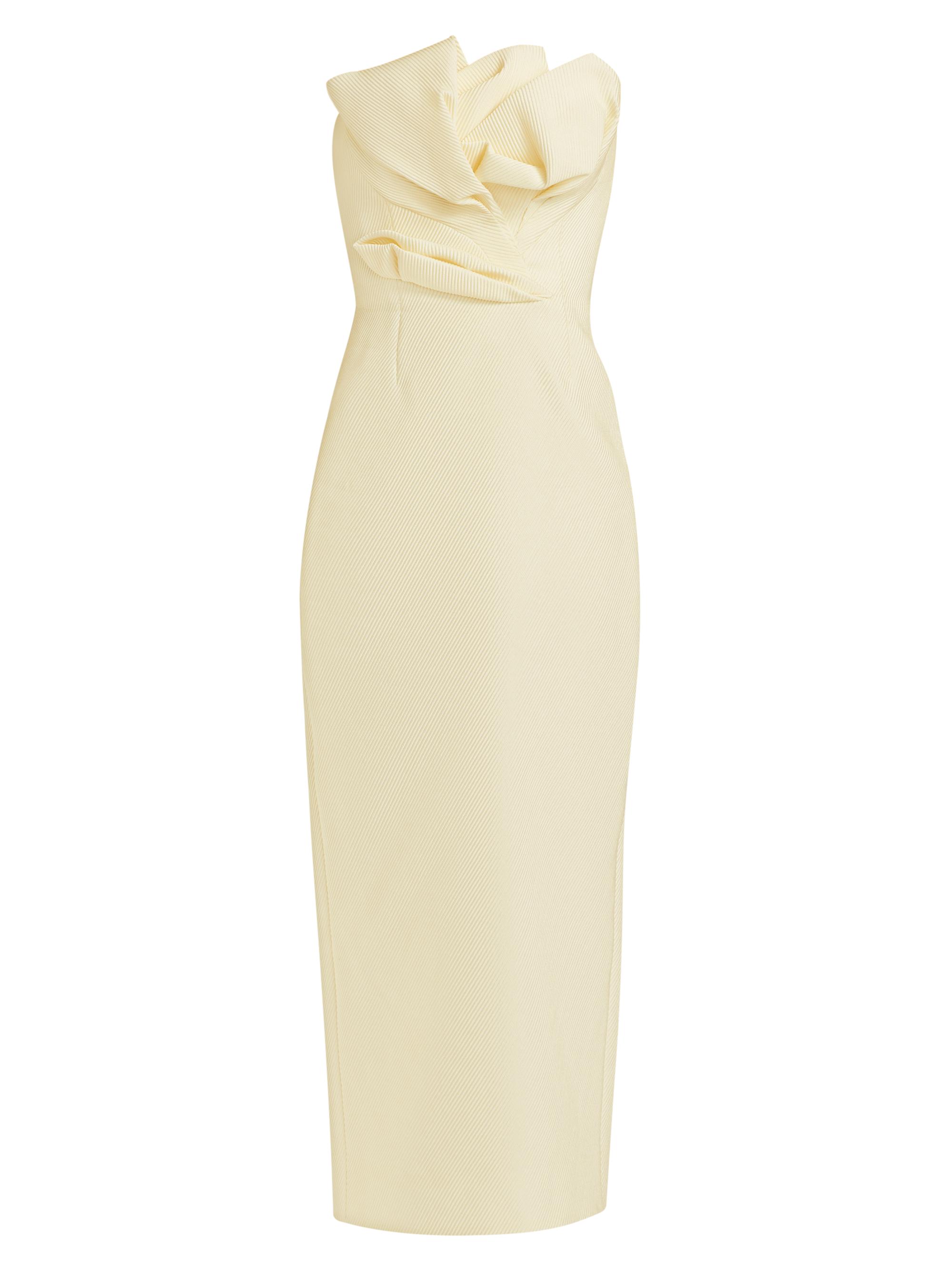 Lela Rose Women's Tulip Bandeau Sheath Dress - Cream