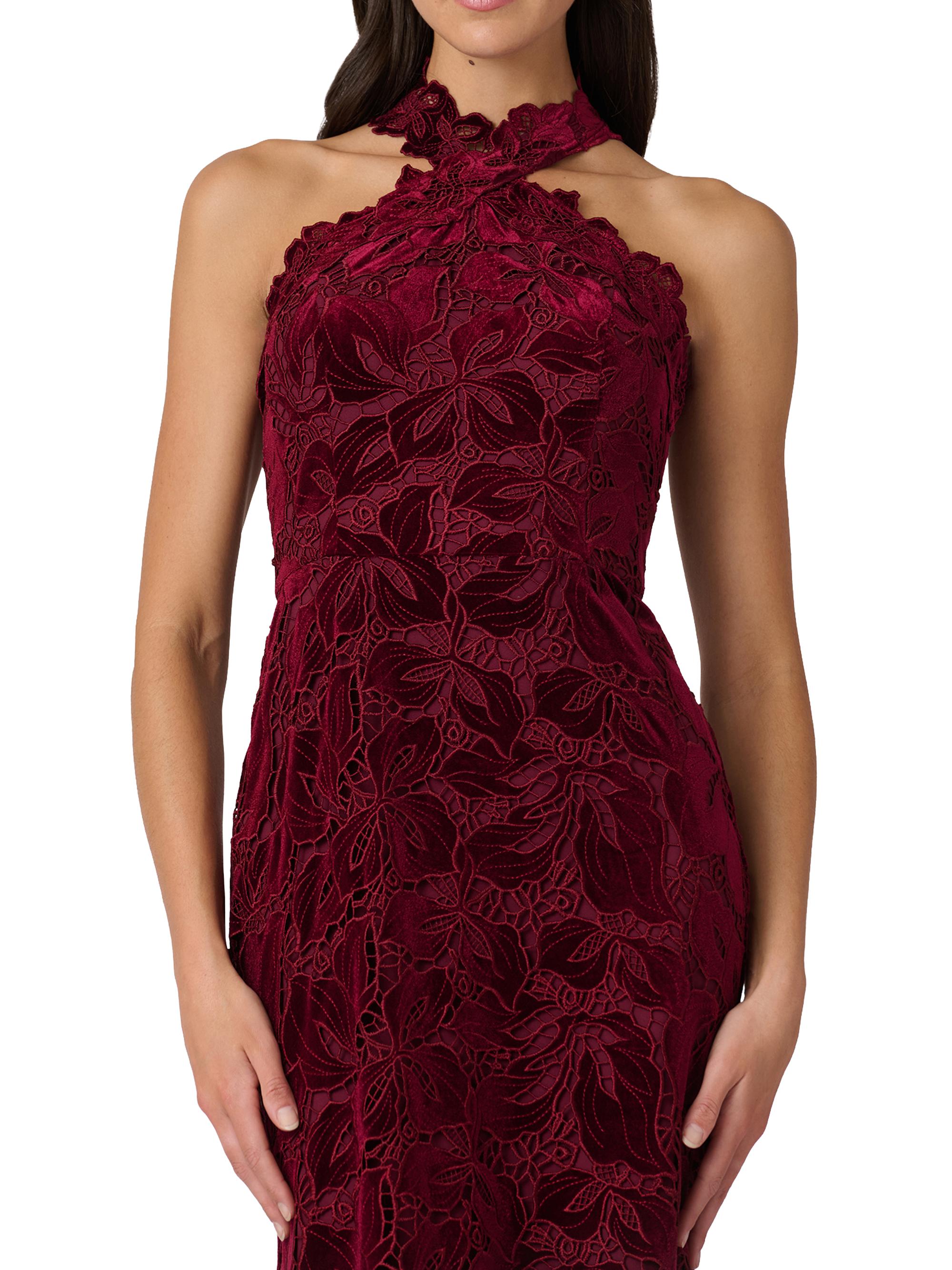 Shoshanna Vera Velvet Lace Maxi Dress | Saks Fifth Avenue