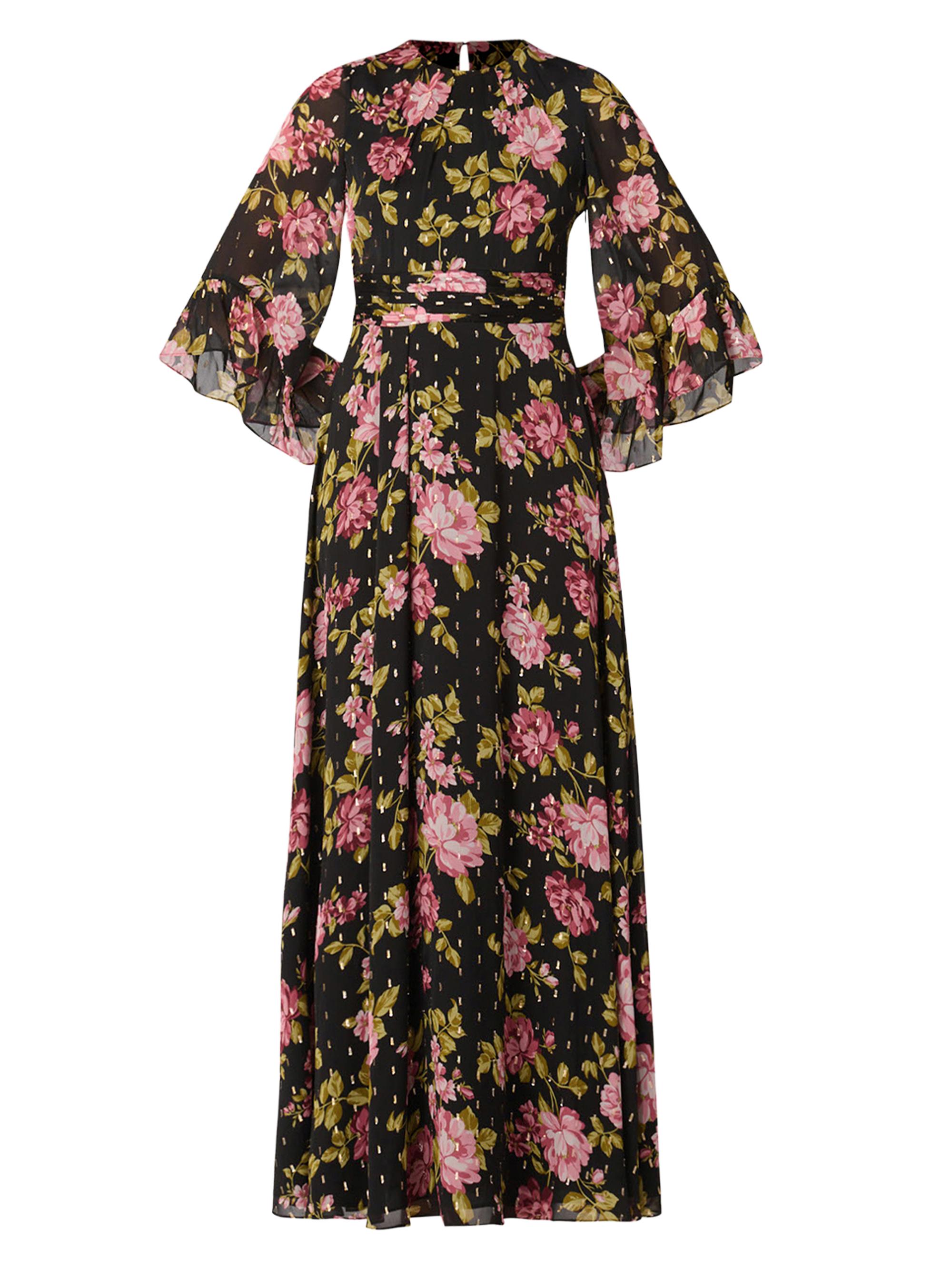 Shoshanna Women's Claretta Floral Maxi Dress - Jet Mauve Multi