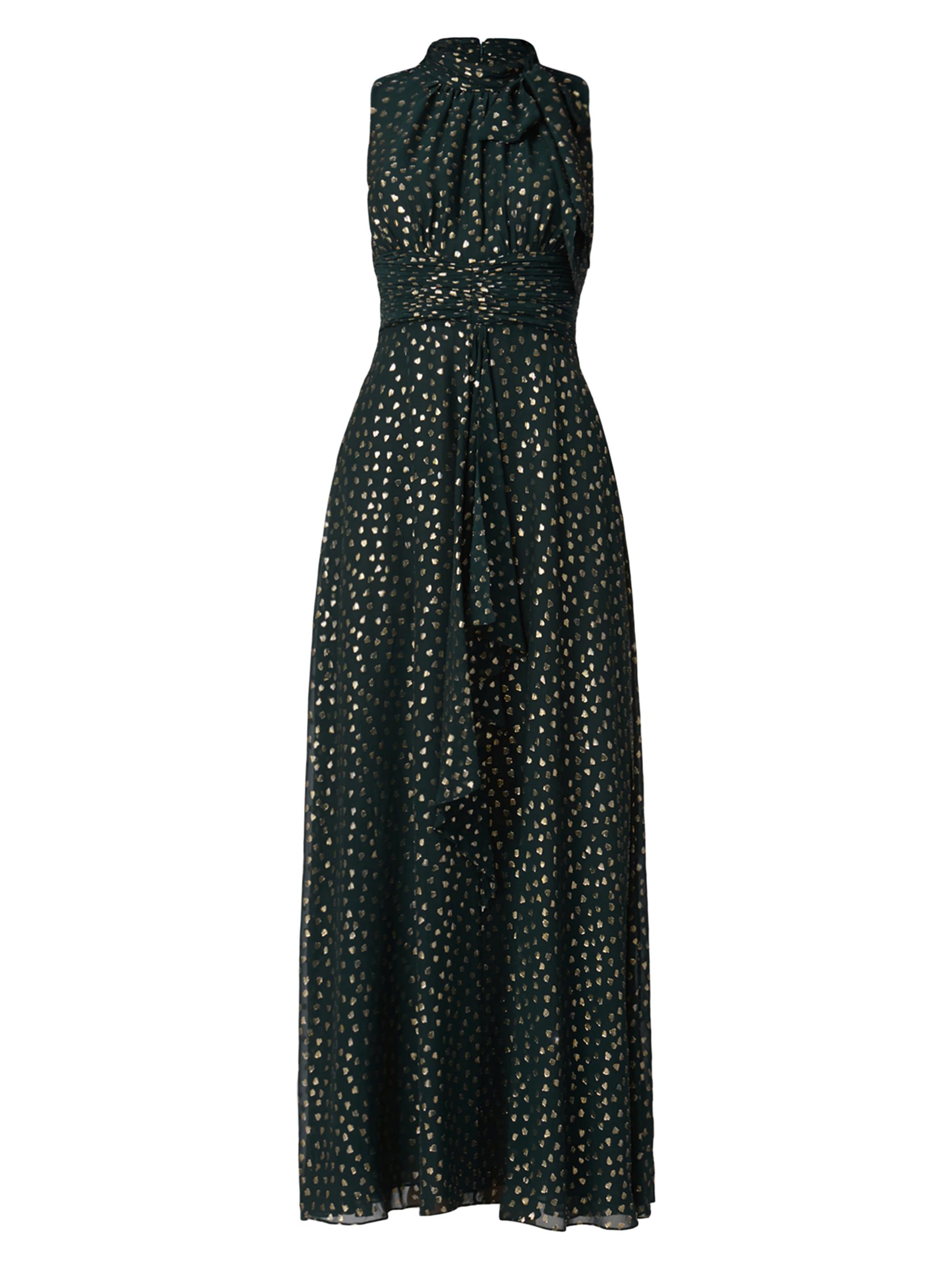 Shoshanna Women's Faye Embellished Maxi Dress - Emerald Gold - Women's Clothing