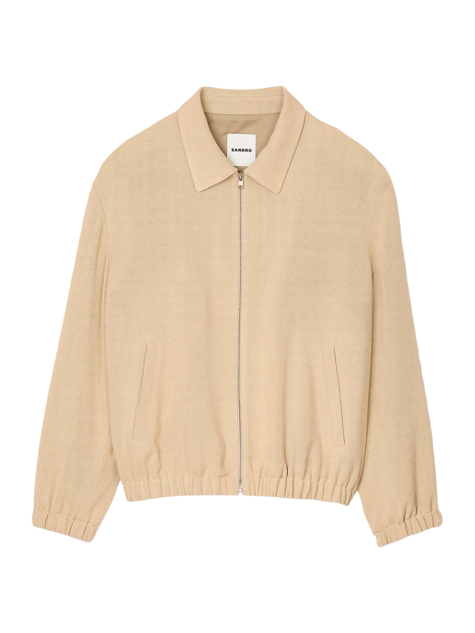 Sandro Men's Zip-Up Jacket - Oats