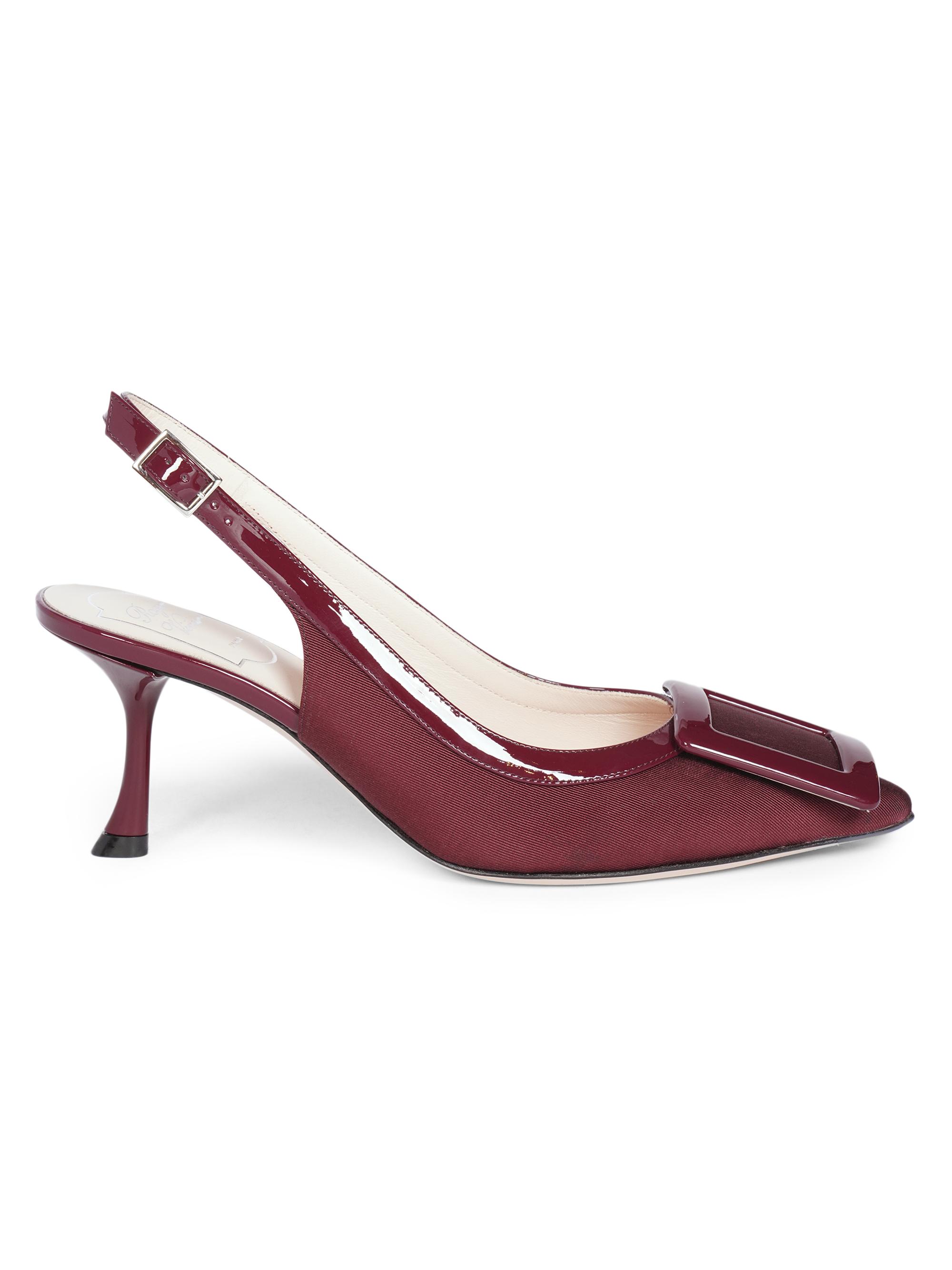 Roger Vivier Women's Viv'In The City 65MM Grosgrain Slingback Pumps - Bright Red