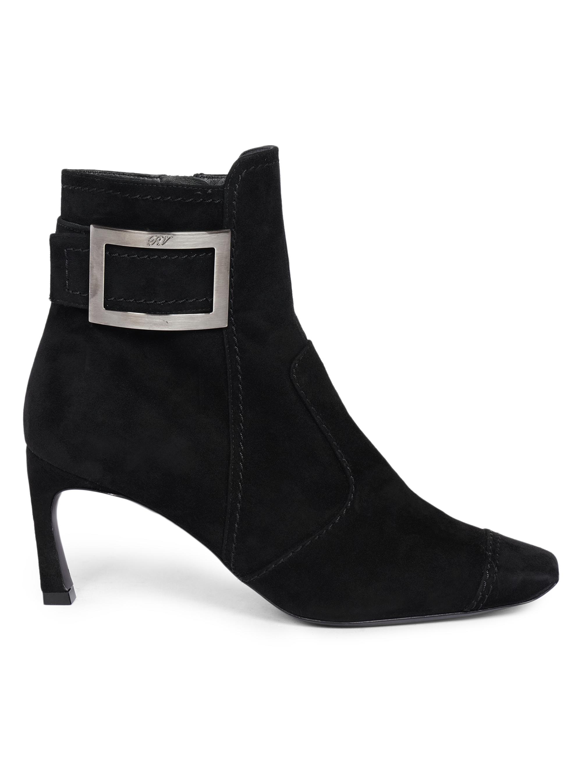 FERRAGAMO Imogen Suede Point-Toe Booties | Saks Fifth Avenue Jimmy Choo “Imogen” booties main image 0