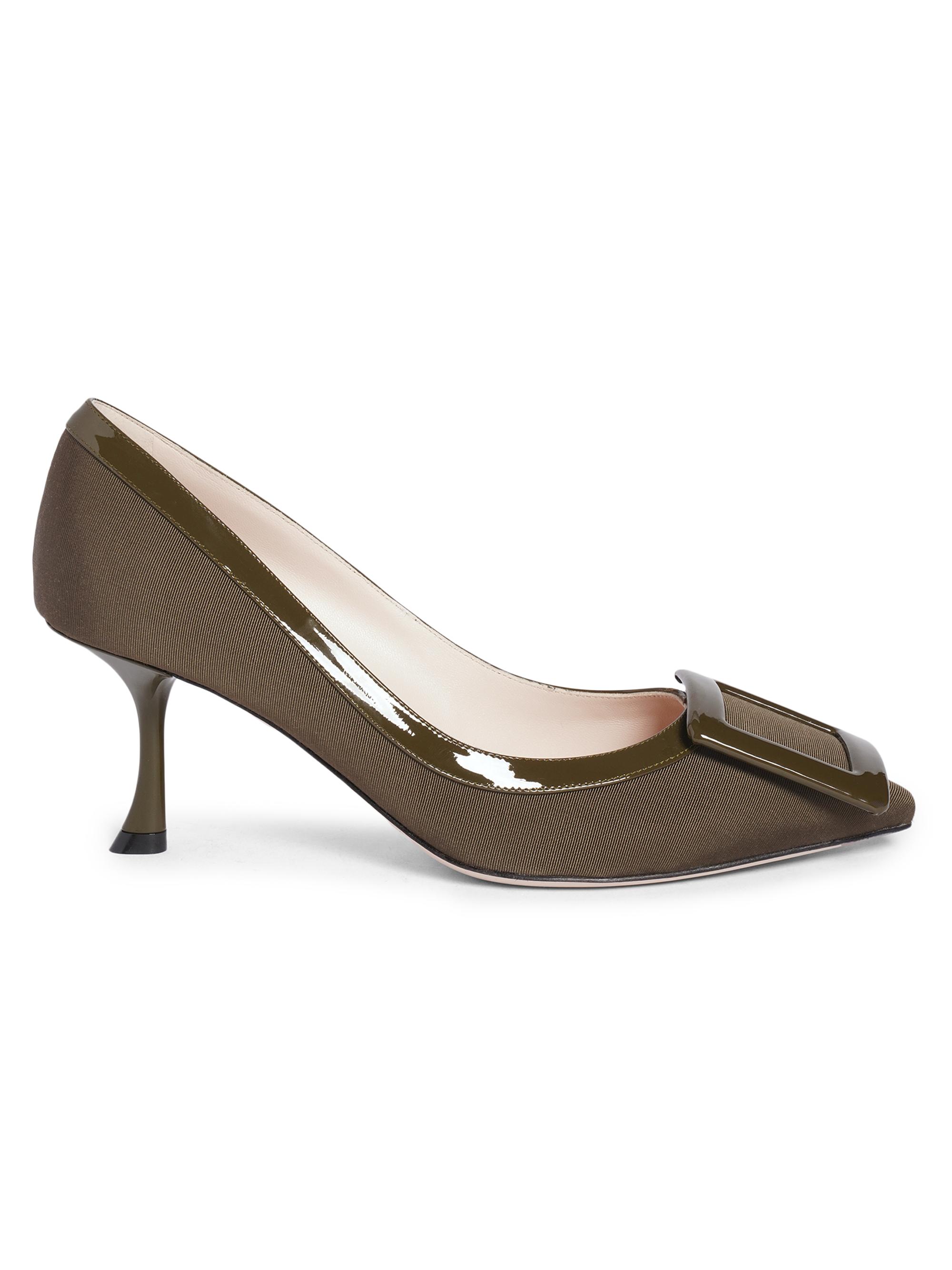 Roger Vivier Women's Viv In The City 65MM Point Toe Pumps - Dark Green