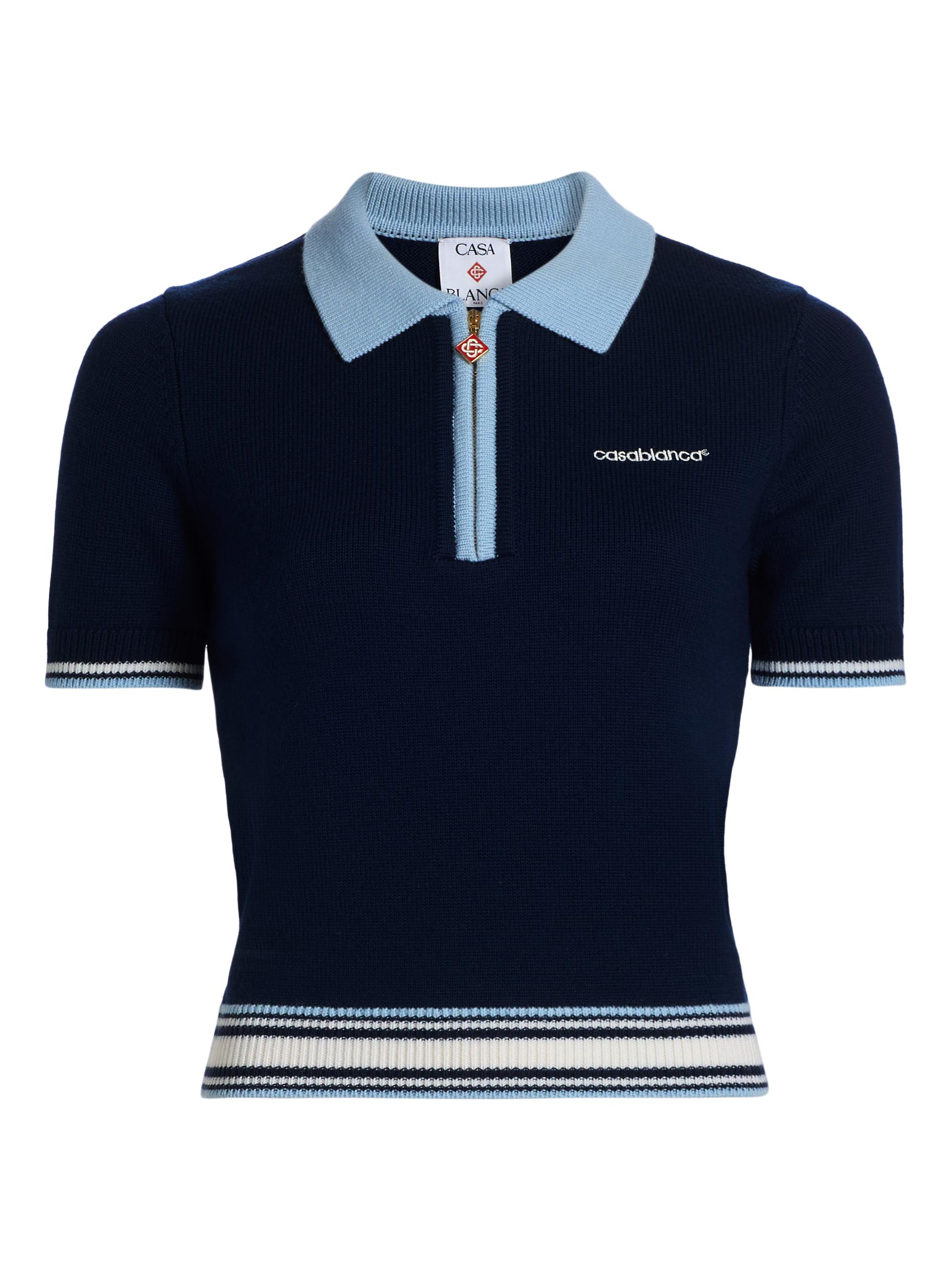 Casablanca Women's Tennis Polo Shirt - Blue