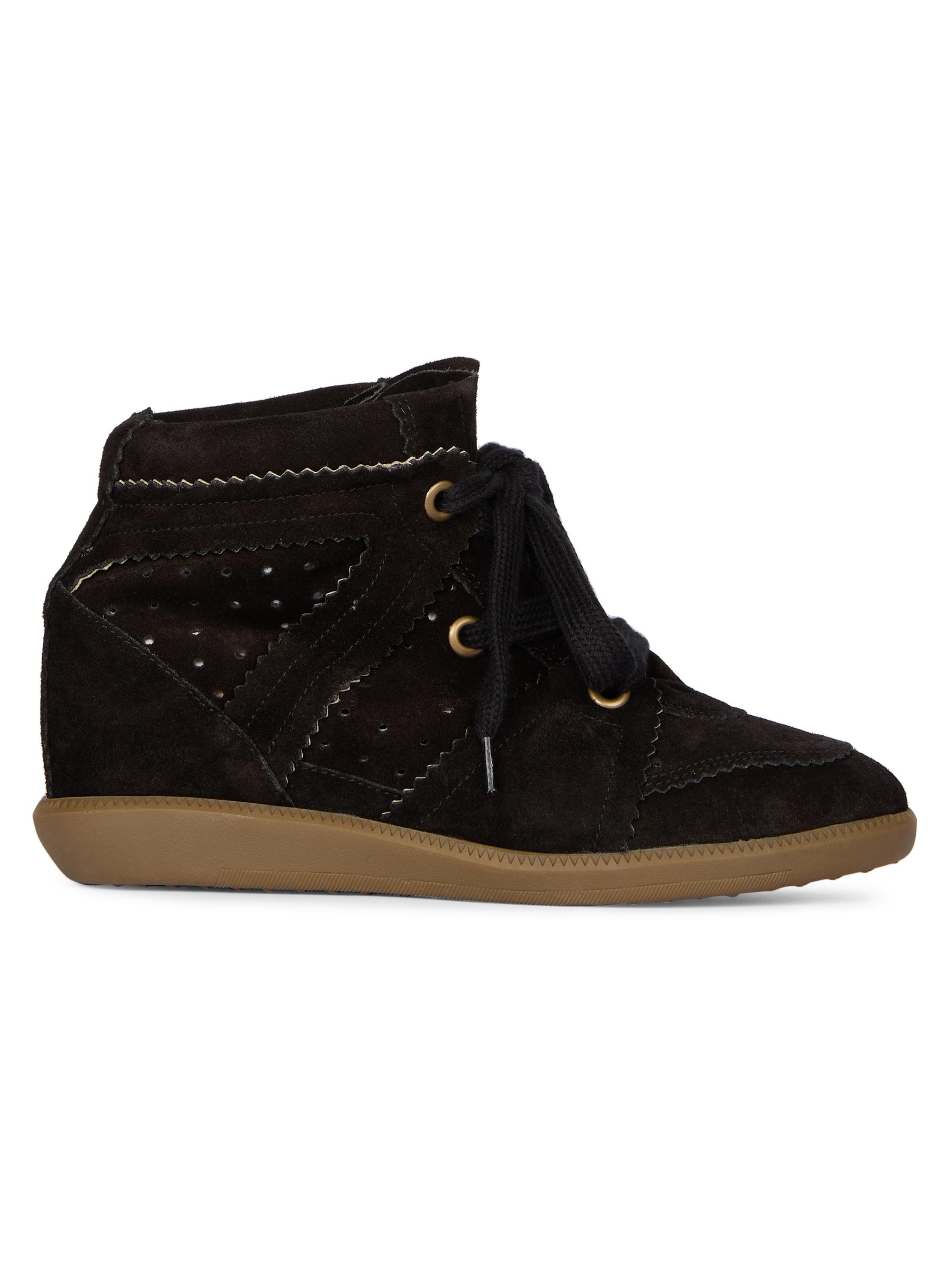 Isabel Marant Bekett Leather & Suede High-Top Platform Sneakers