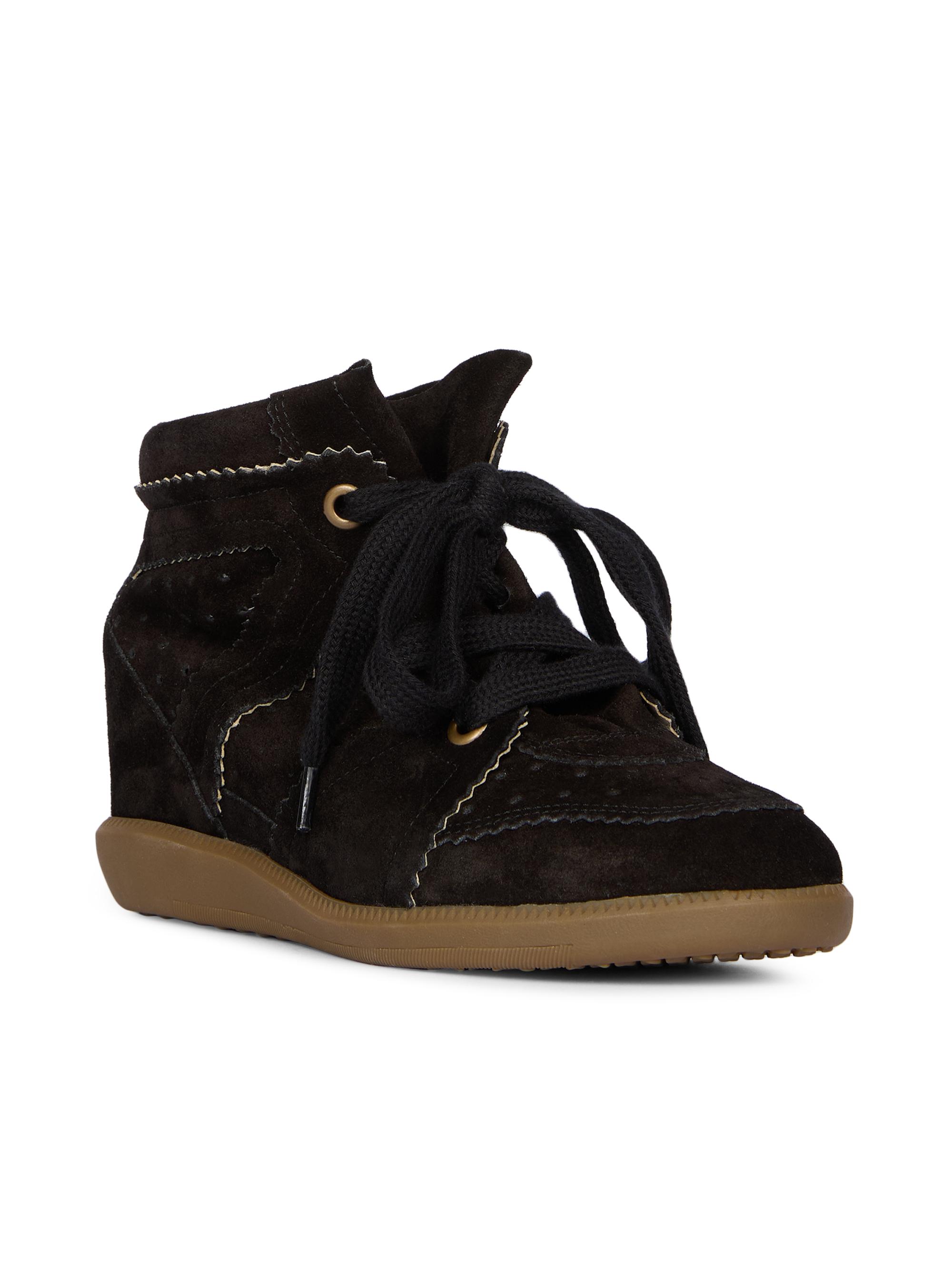 Isabel Marant Bobby Suede High-Top Sneakers | Saks Fifth Avenue