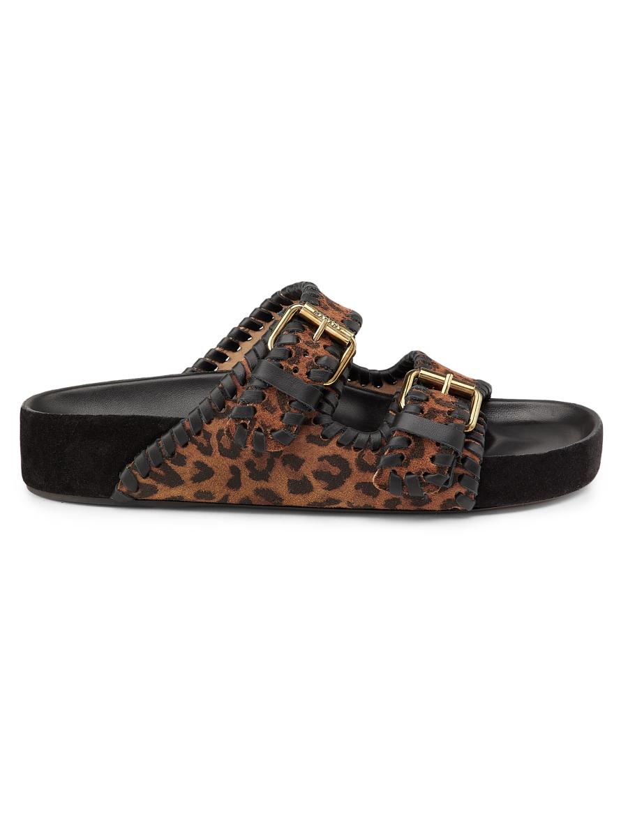 Isabel Marant Lennyo Suede Sandals | Saks Fifth Avenue