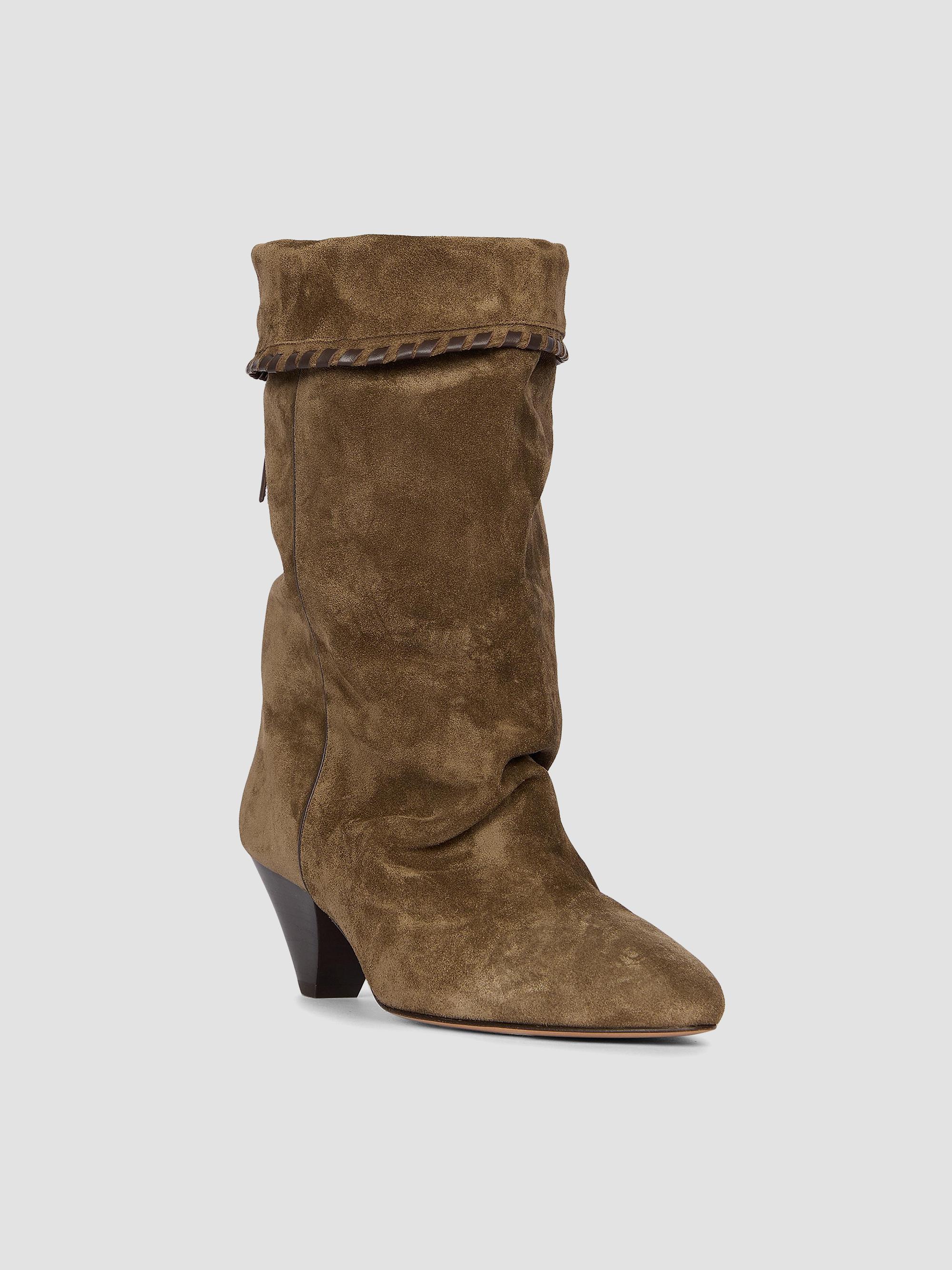 Isabel Marant Dalby Suede Whipstitch Booties | Saks Fifth Avenue