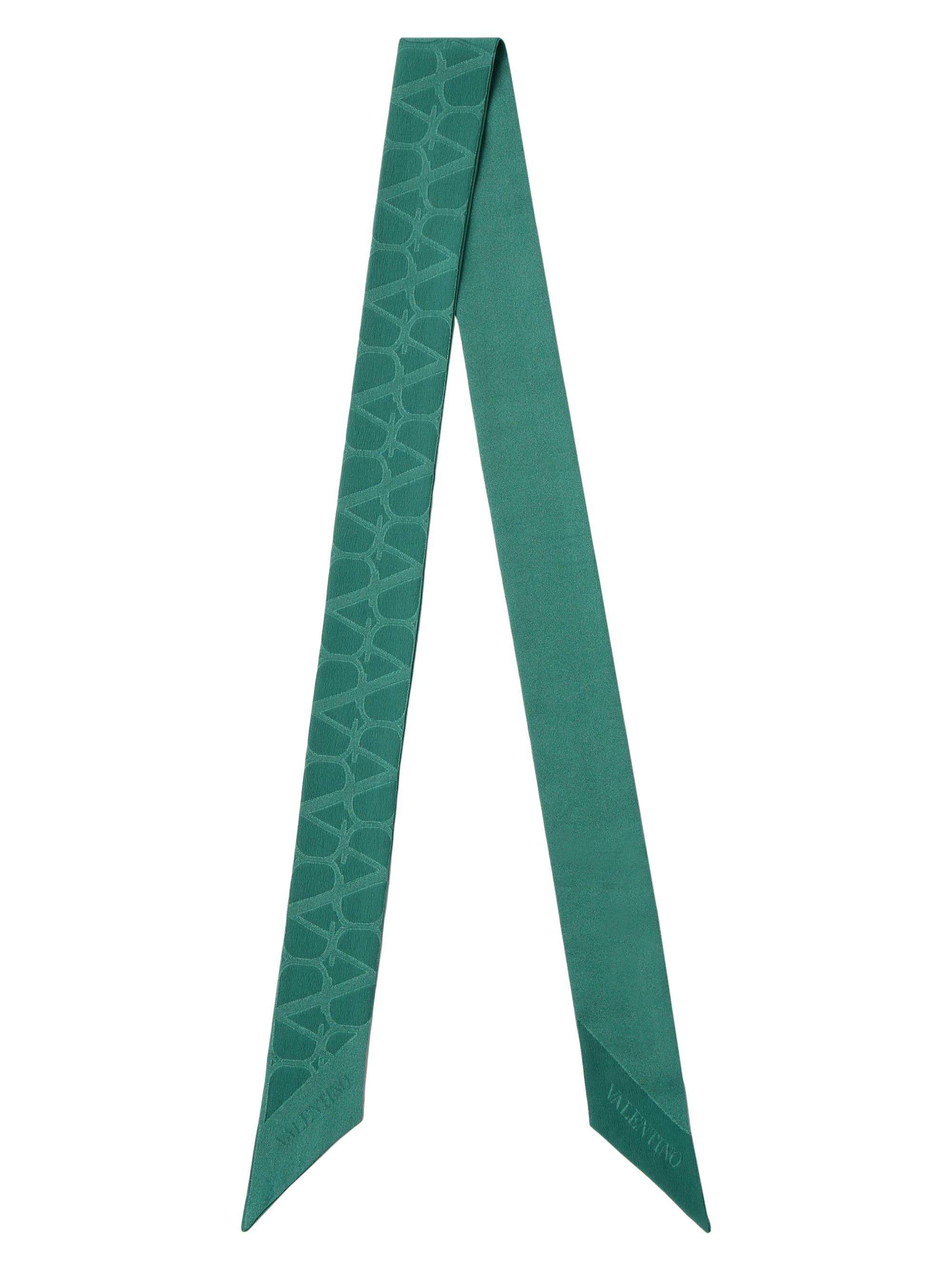 Valentino Garavani Women's Toile Iconographe Silk Bandeau Scarf - Navy