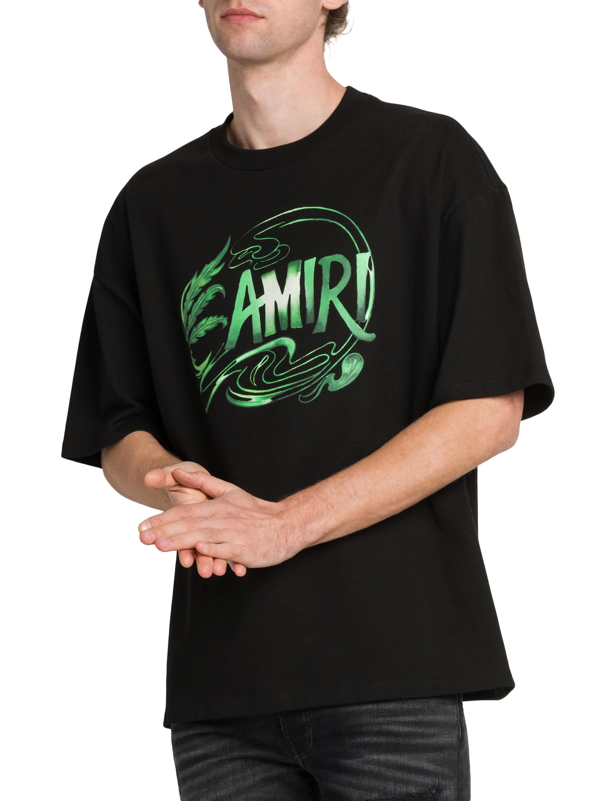 【AMIRI】関税込★leaf oversized t-shirt Amiri Leaf Cotton Oversized Crewneck T-Shirt | Saks Fifth Avenue