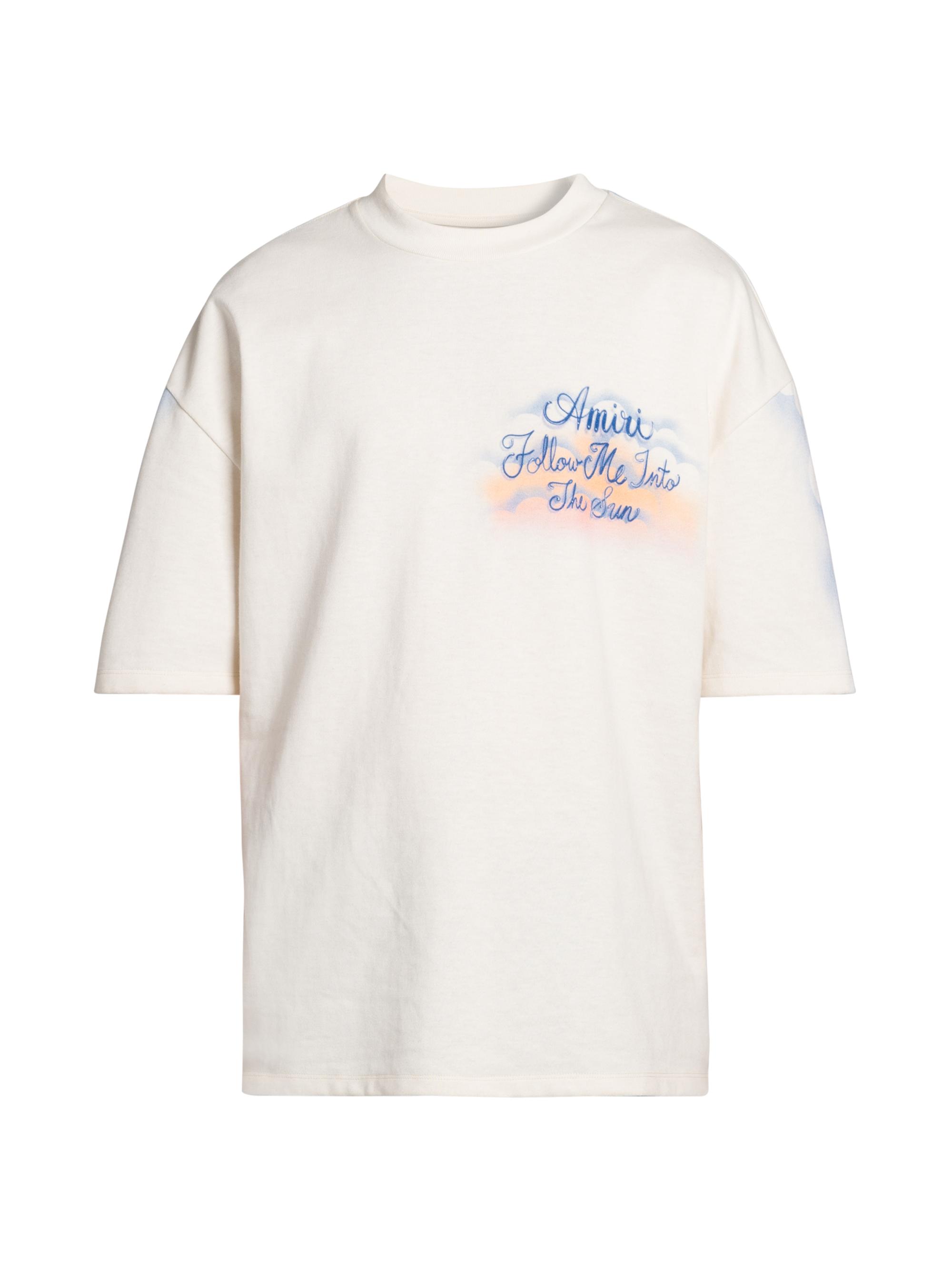 Amiri Men's Follow Me Cotton Oversized Crewneck T-Shirt -