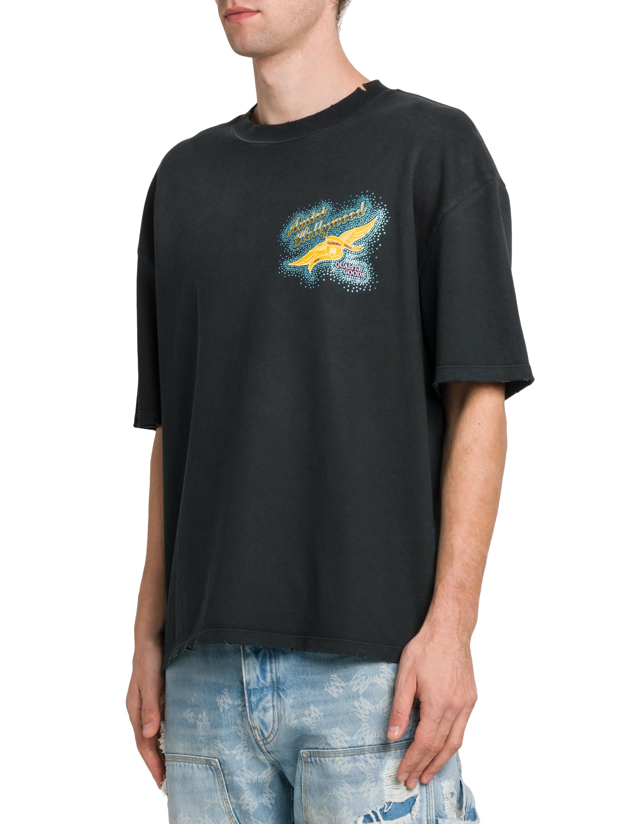 Amiri Crystal Amiri Wings Embellished Crewneck T-Shirt | Saks