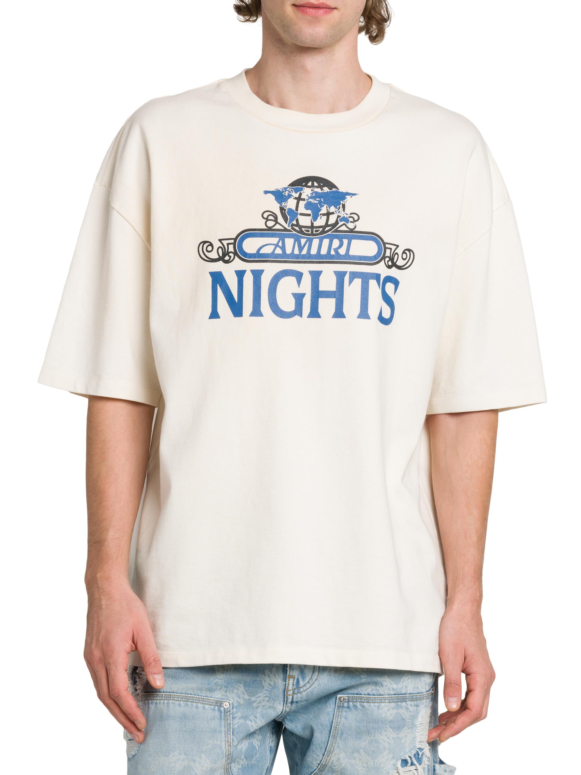 Amiri Amiri Nights Cotton Oversized Crewneck T-Shirt | Saks Fifth