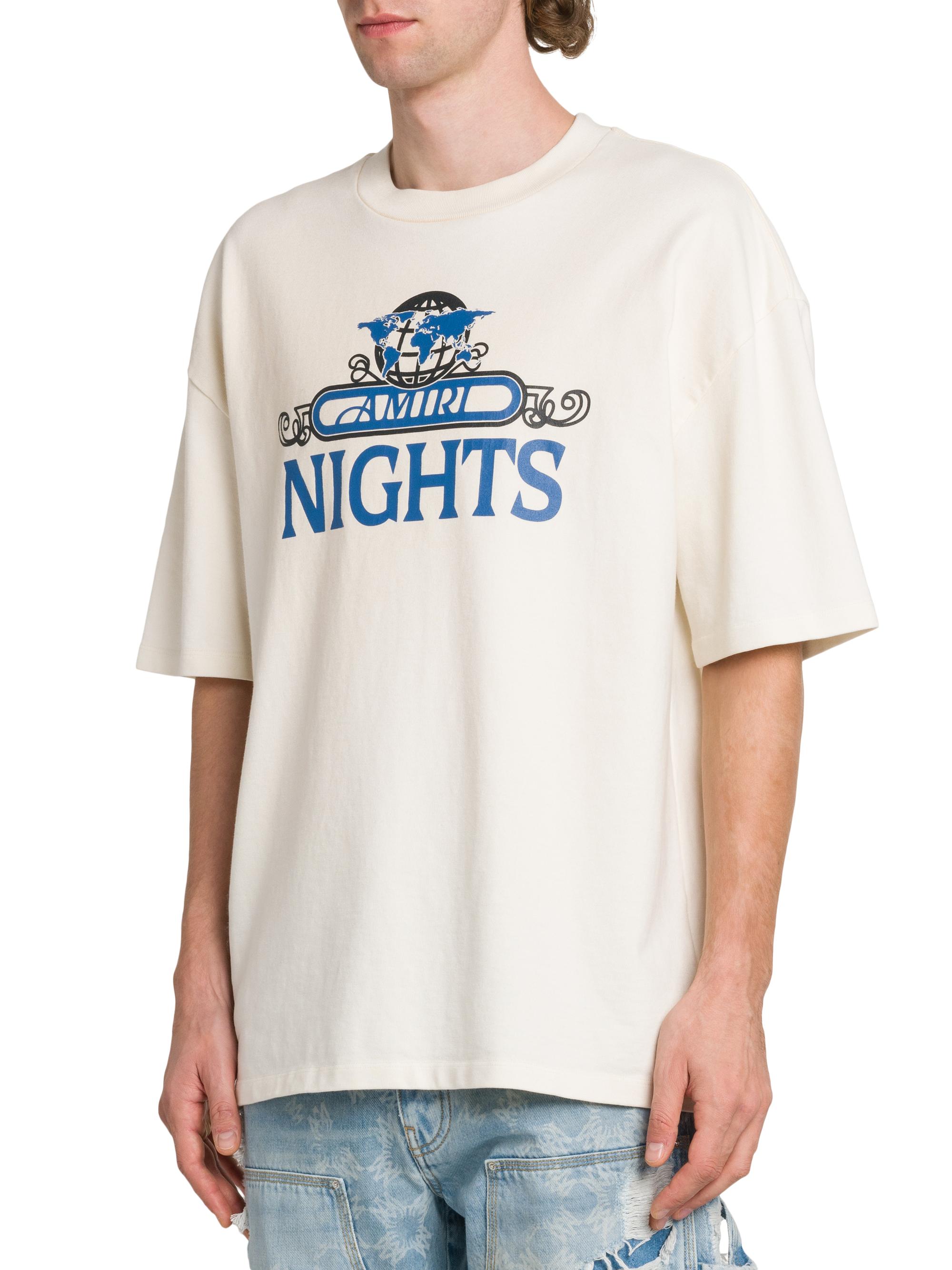Amiri Amiri Nights Cotton Oversized Crewneck T-Shirt | Saks Fifth