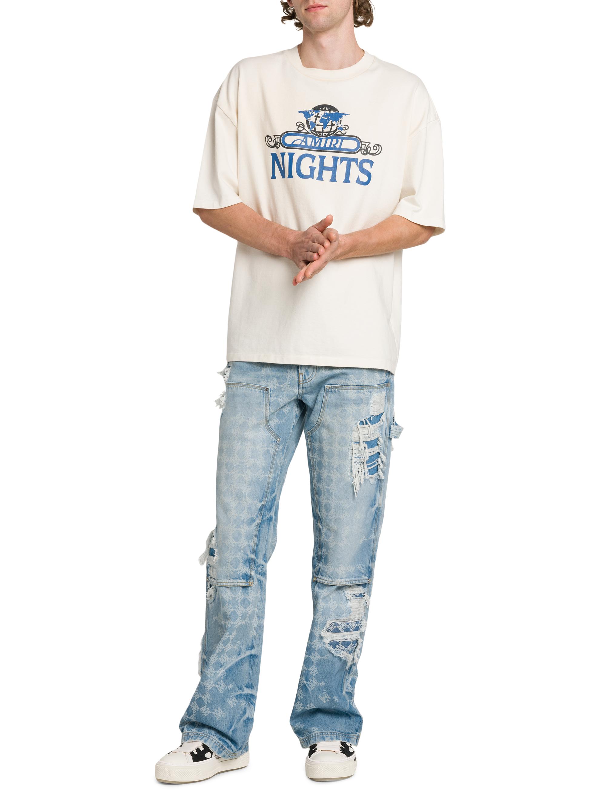 Amiri Amiri Nights Cotton Oversized Crewneck T-Shirt | Saks Fifth