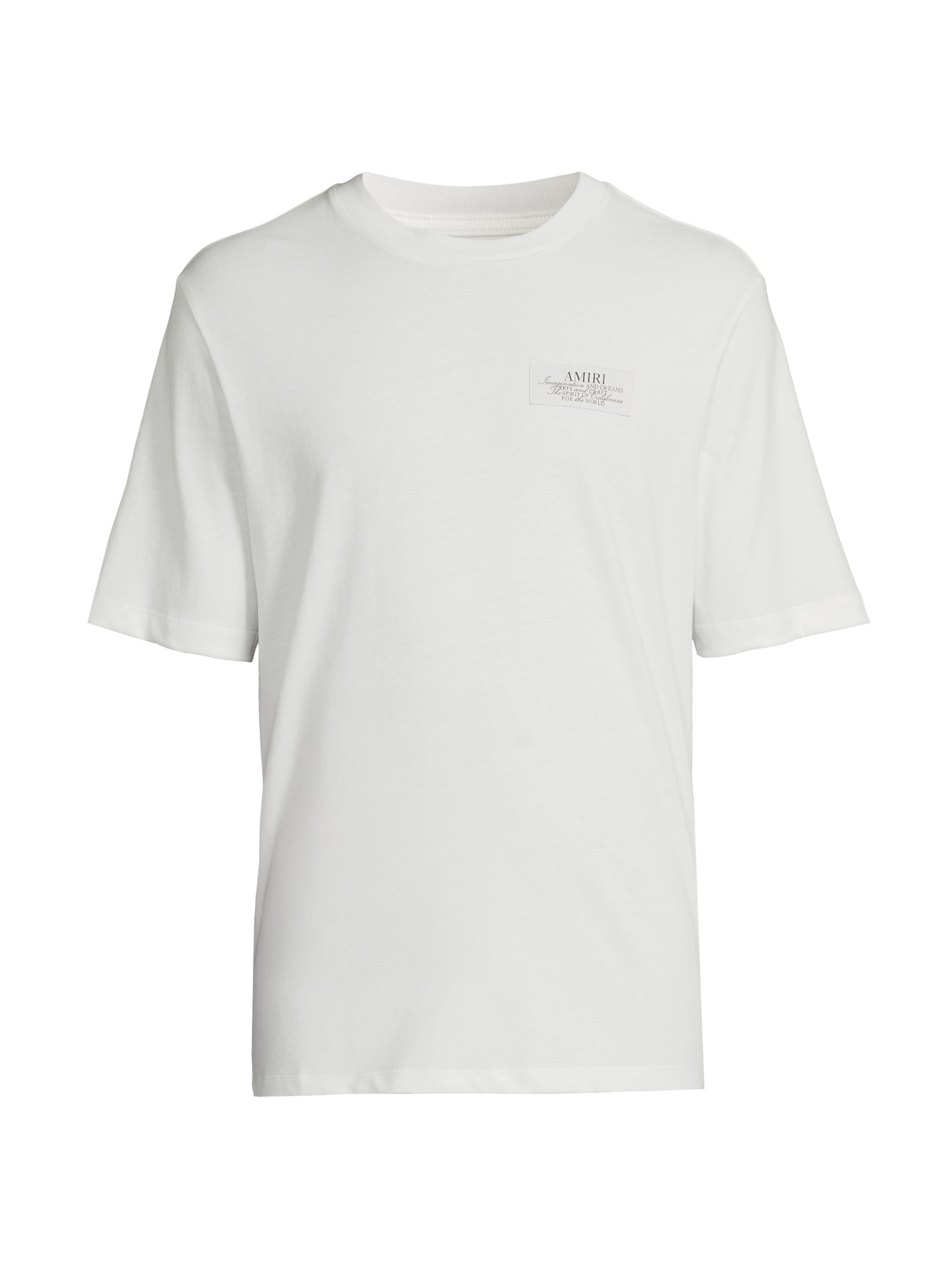 Amiri Men's Spirit Logo Cotton Crewneck T-Shirt -